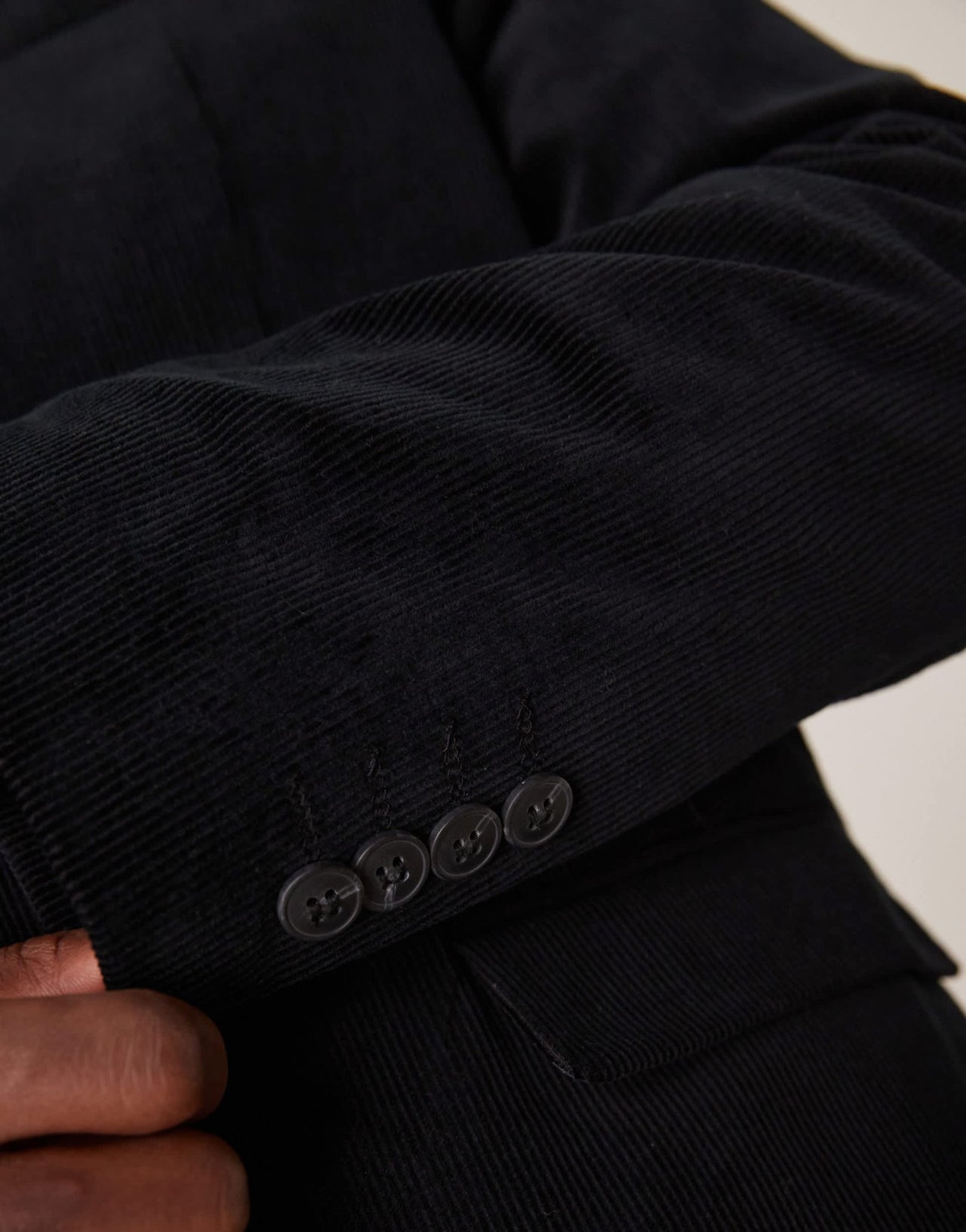 Selected regular fit blazer in black cord - ASOS Sample Sale EU Store