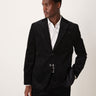 Blazer coupe régulière Selected en velours côtelé noir