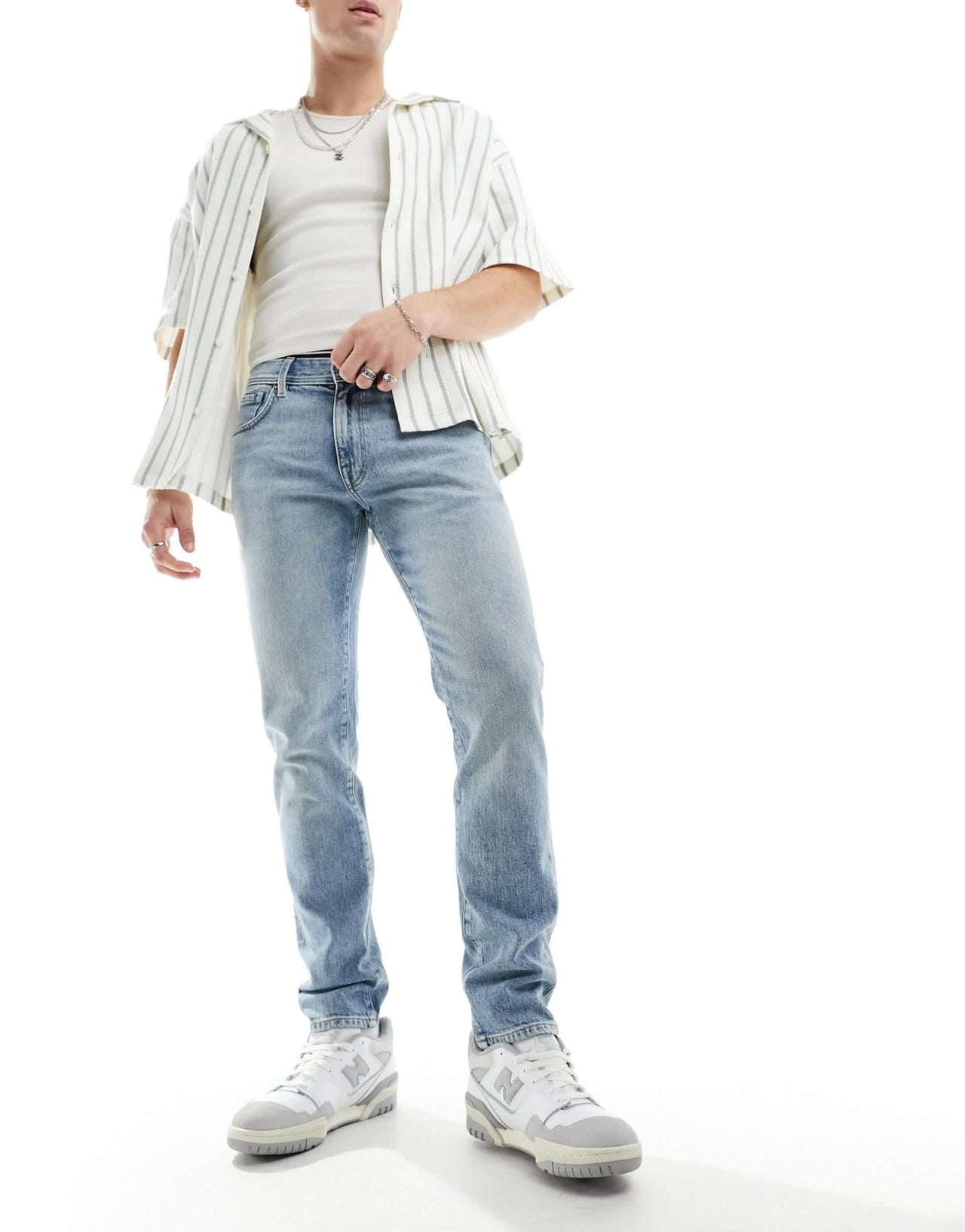 Selected slim fit jeans in light wash - ASOS Sample Sale EU Store