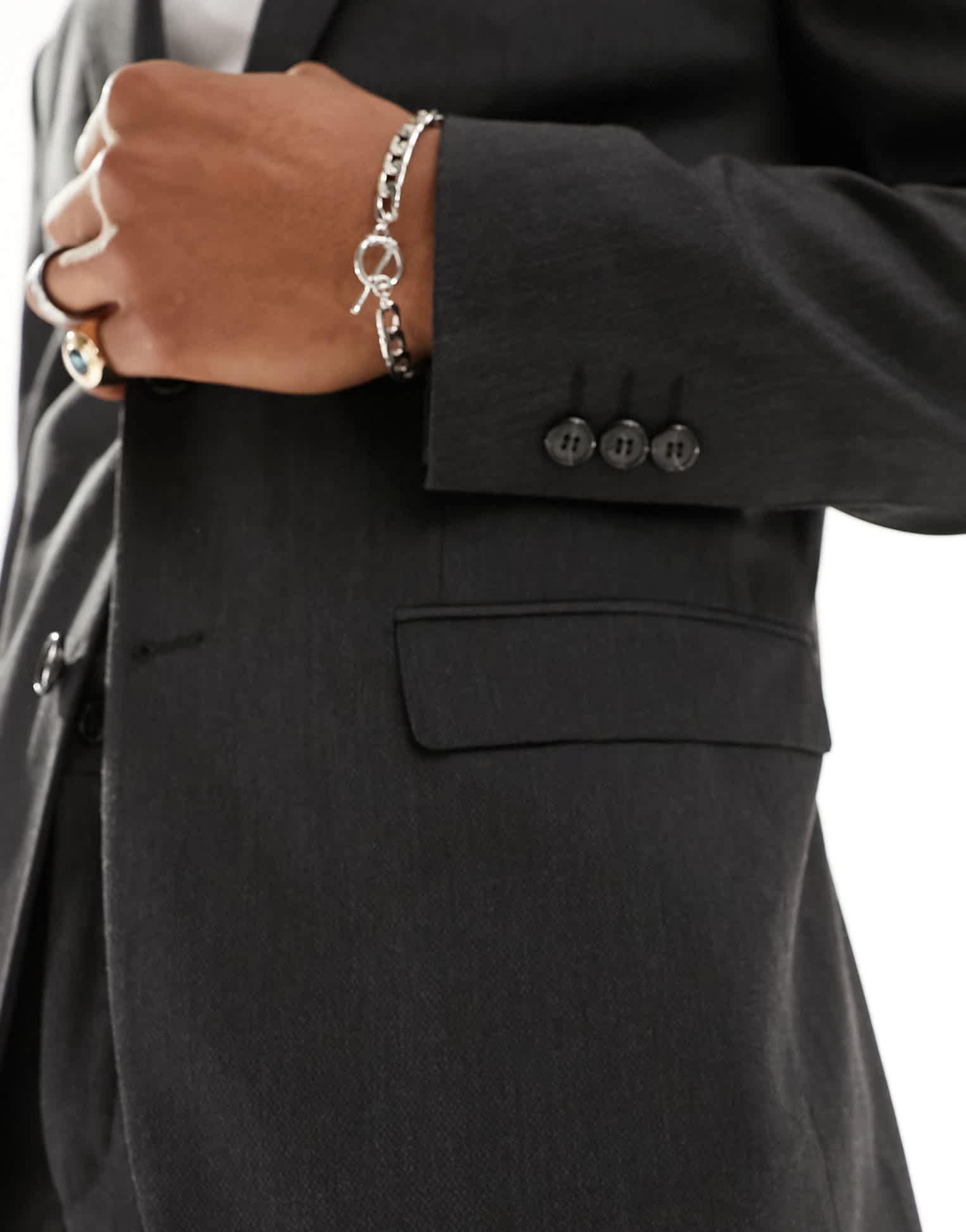 Selected slim fit suit jacket in grey - ASOS Sample Sale EU Store