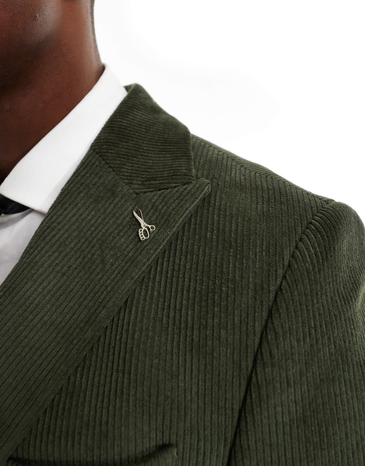 Shelby and Sons cord double breasted slim blazer co - ord in khaki - ASOS Sample Sale EU Store