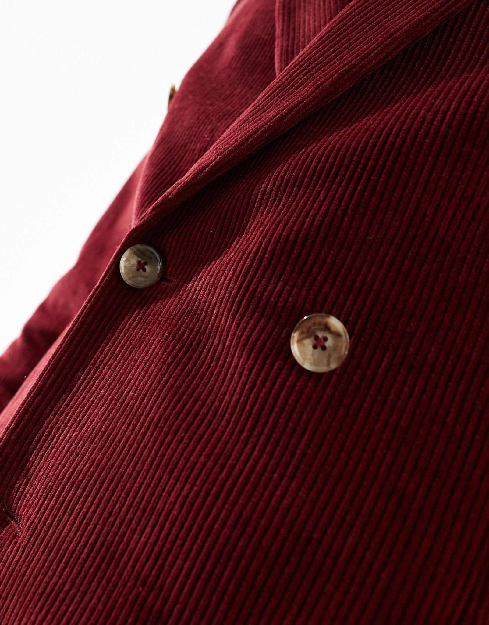 Shelby and Sons double breasted slim cord blazer in deep red co - ord - ASOS Sample Sale EU Store