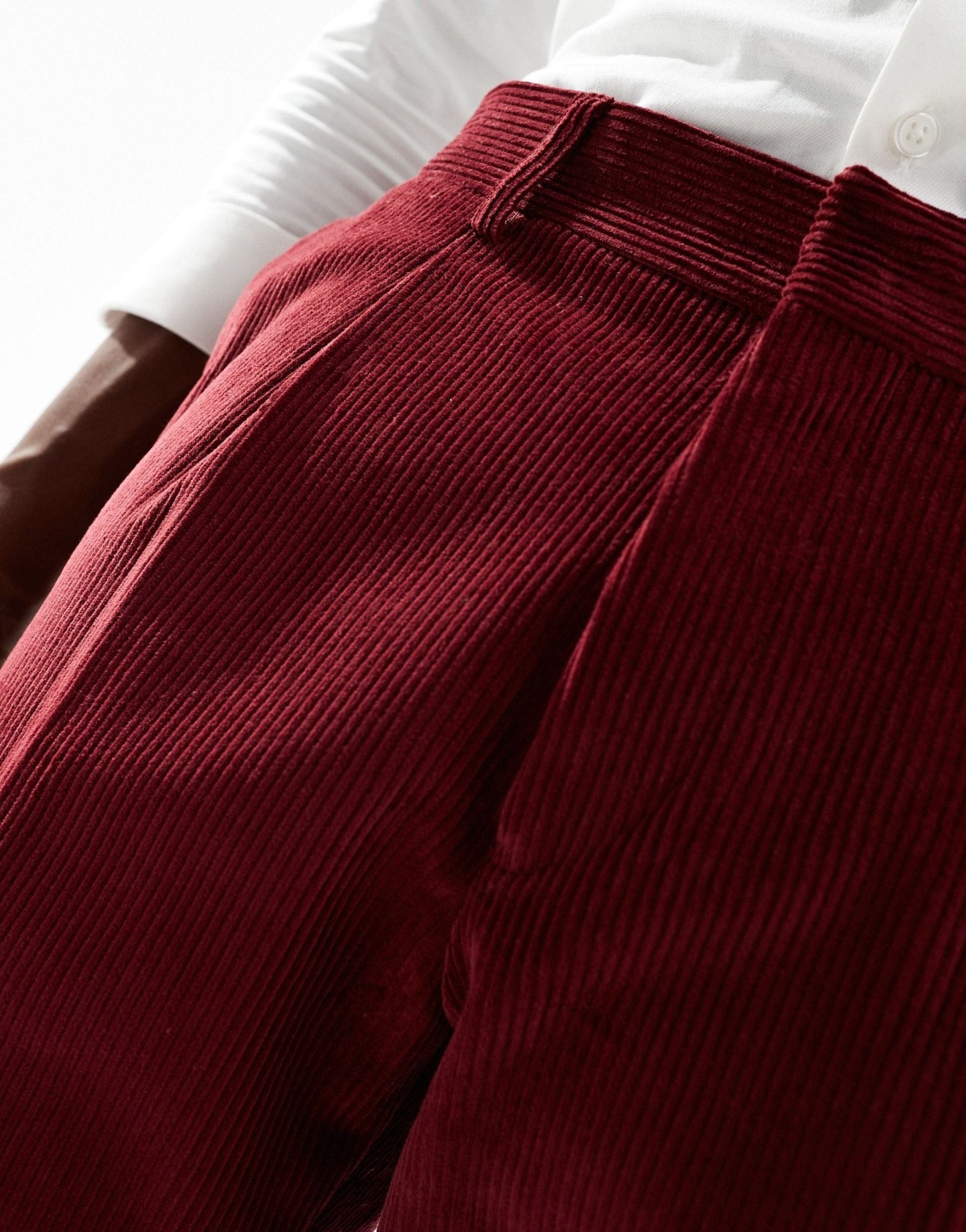 Shelby and Sons slim tailored cord trouser in deep red co - ord - ASOS Sample Sale EU Store