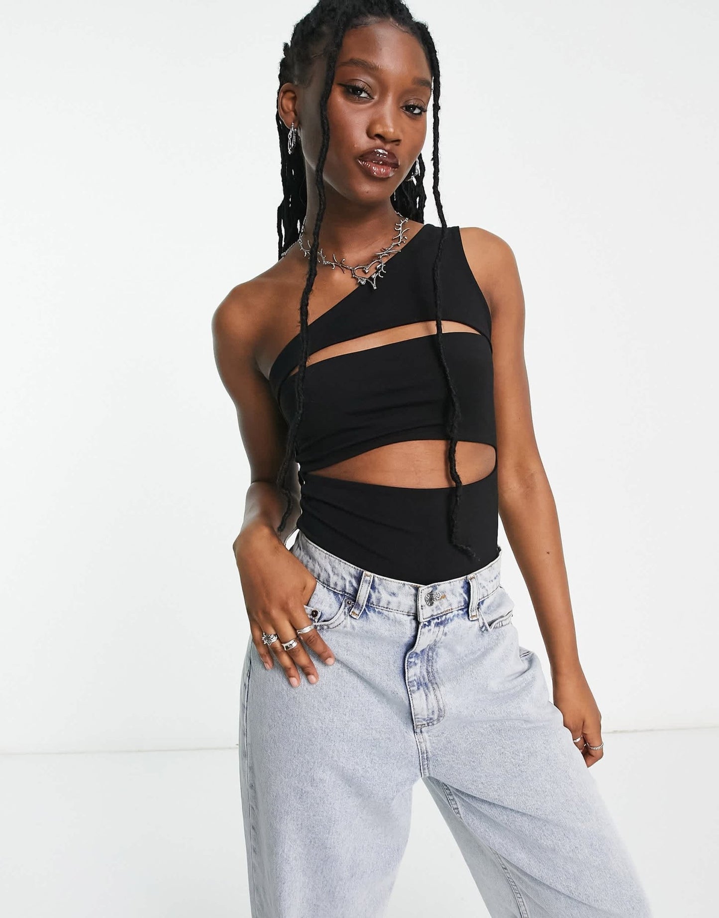 Signatue 8 cut out body in black - ASOS Sample Sale EU Store