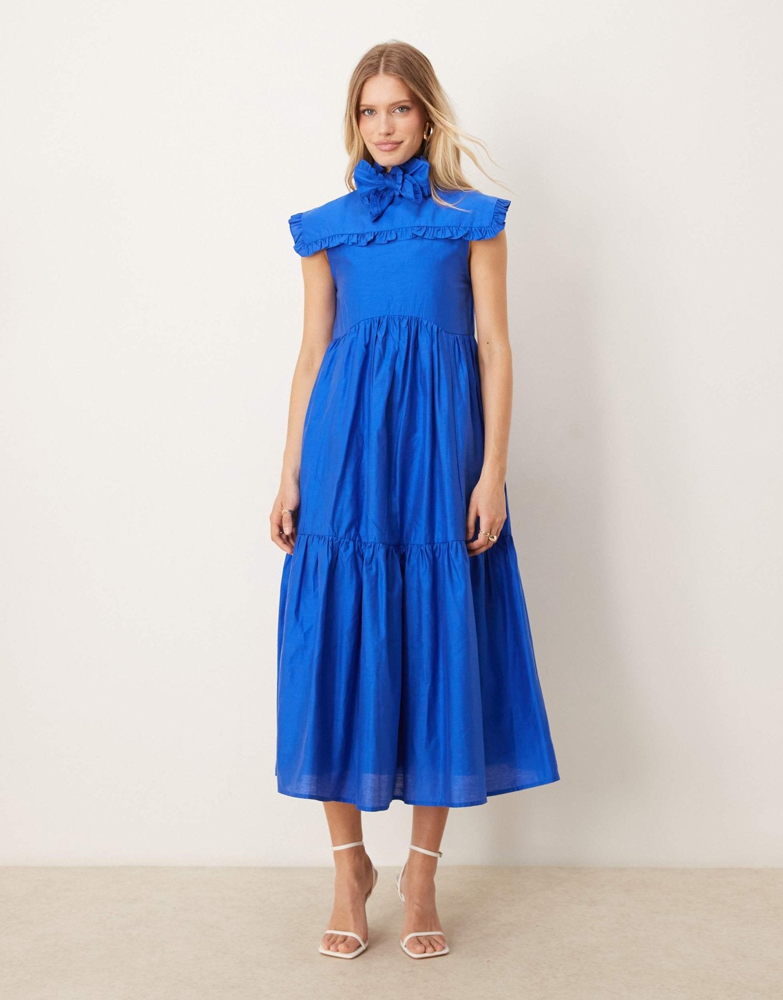 Sister Jane bow midi dress in royal blue - ASOS Sample Sale EU Store