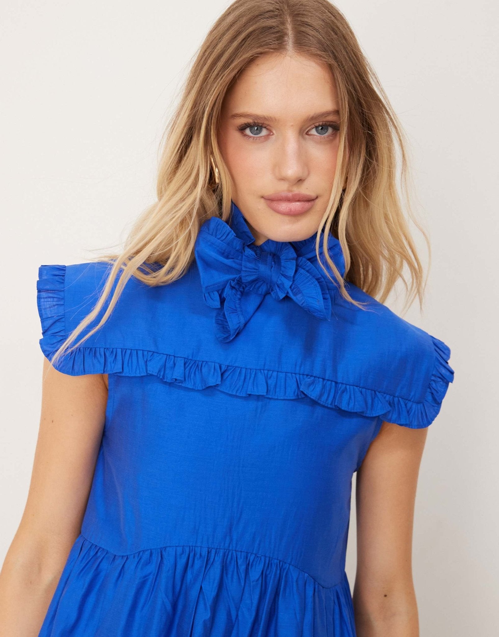 Sister Jane bow midi dress in royal blue - ASOS Sample Sale EU Store