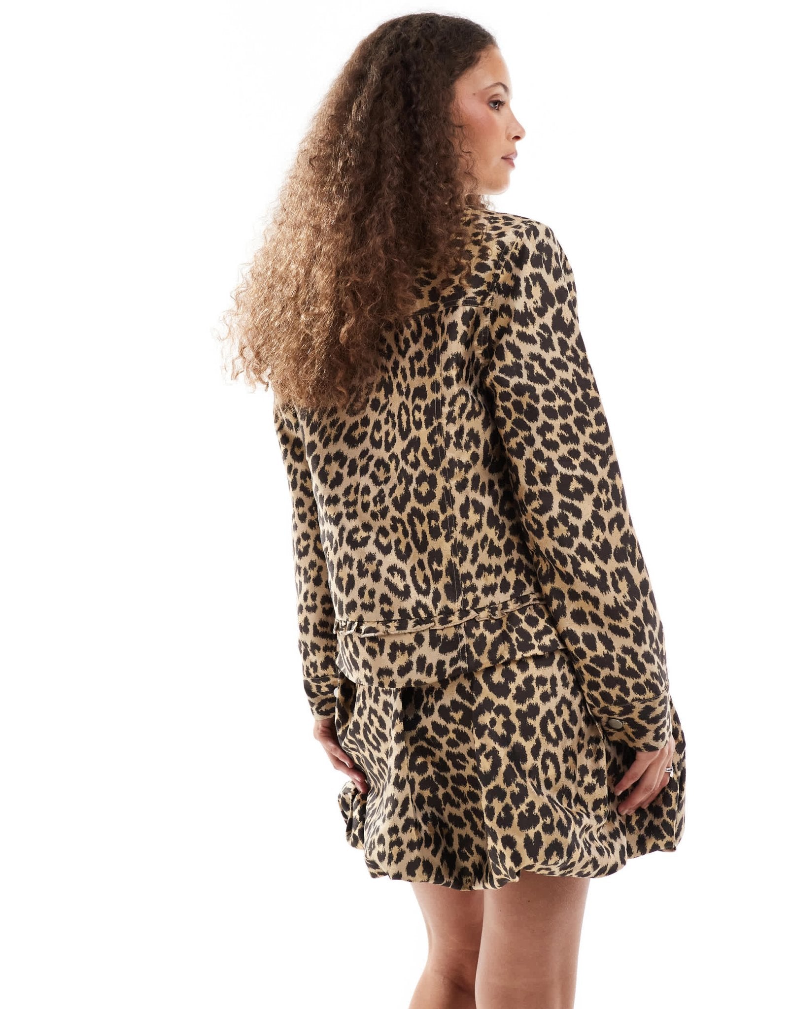 Sister Jane jacquard jacket co - ord in leopard - ASOS Sample Sale EU Store