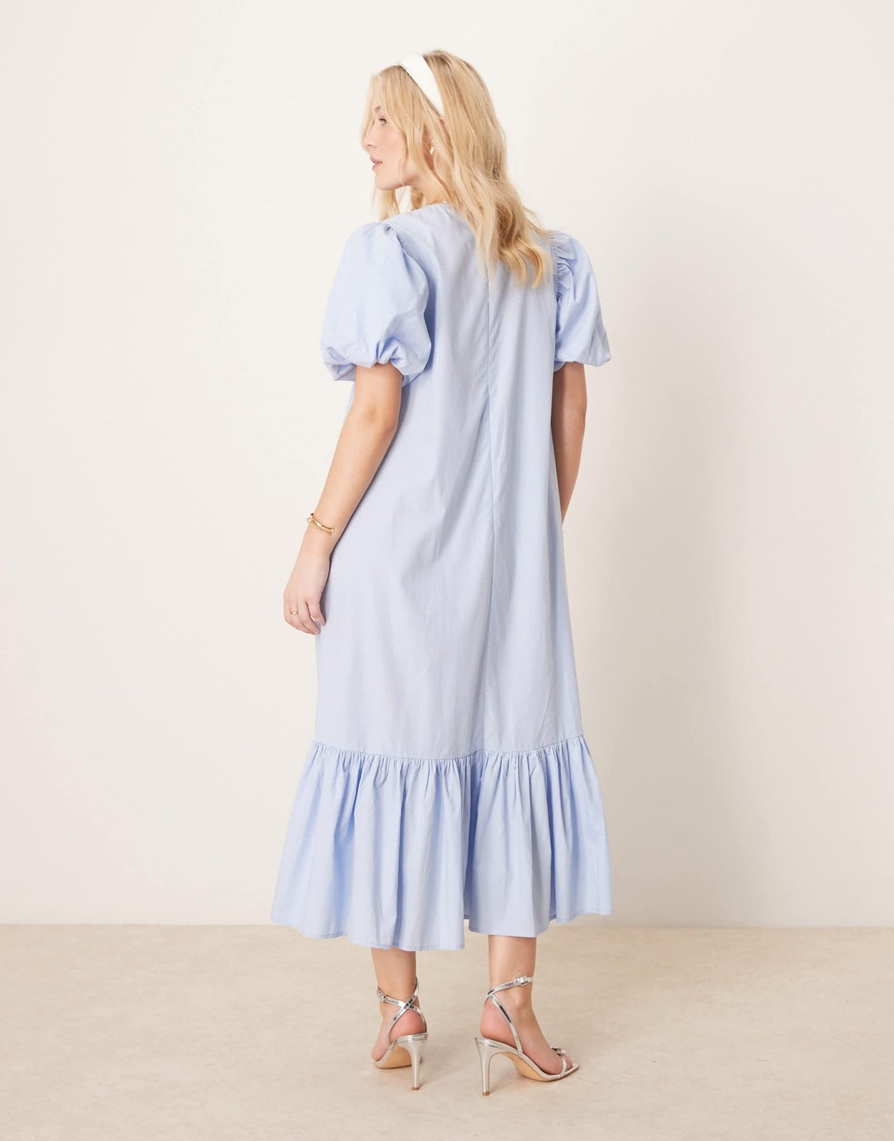Sister Jane oversized bow midi dress in light blue - ASOS Sample Sale EU Store
