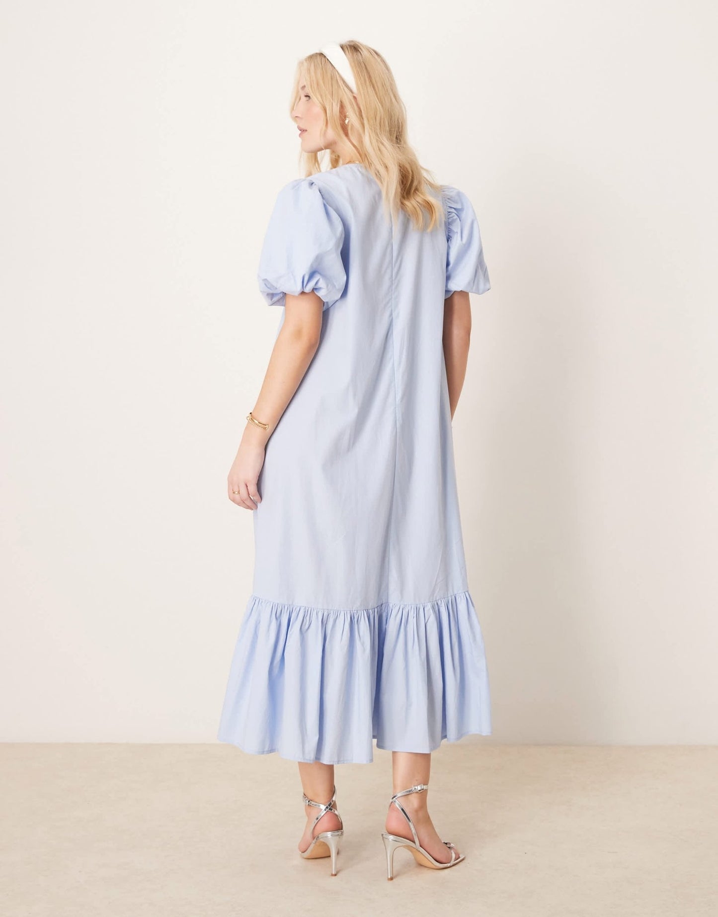 Sister Jane oversized bow midi dress in light blue - ASOS Sample Sale EU Store