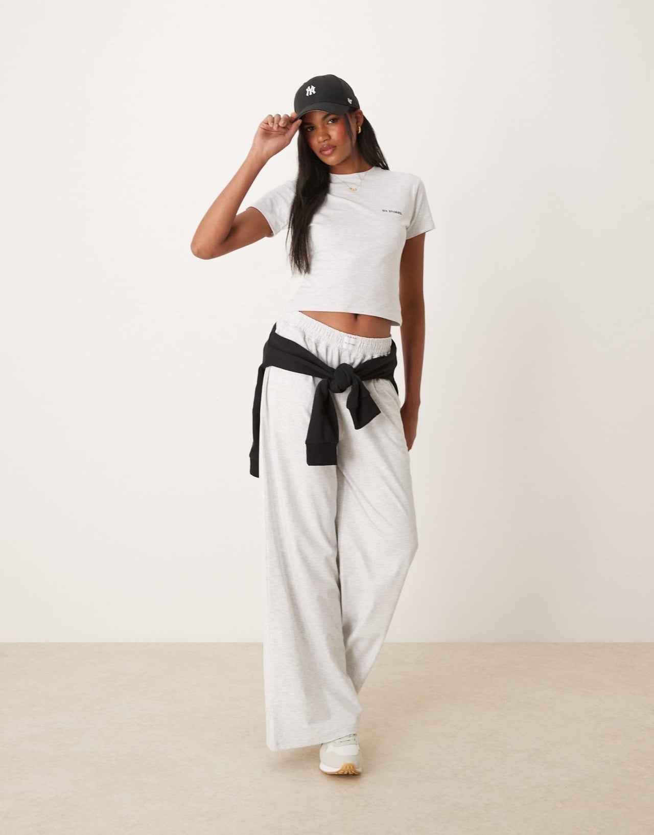 Six Stories soft baby tee co - ord in grey - ASOS Sample Sale EU Store