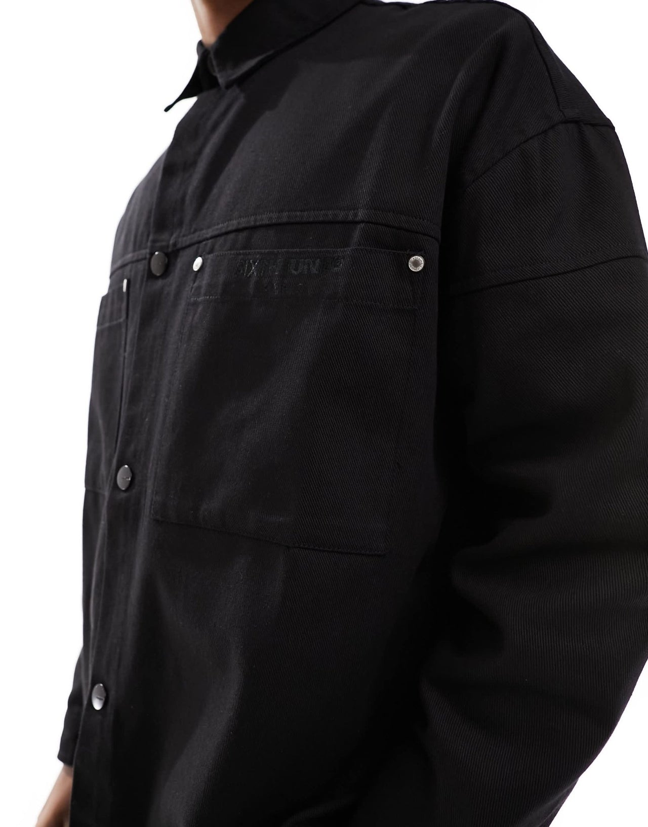 Sixth June co - ord carpenter shirt in black - ASOS Sample Sale EU Store