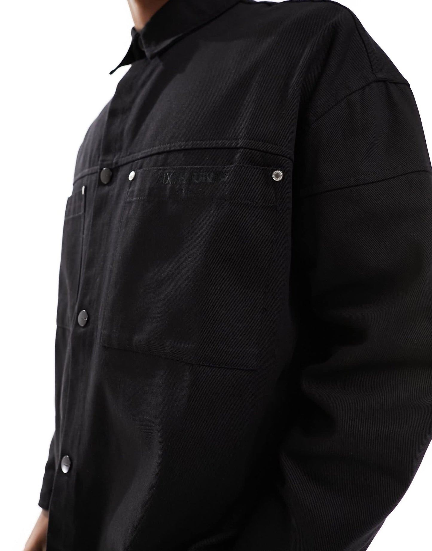 Sixth June co - ord carpenter shirt in black - ASOS Sample Sale EU Store