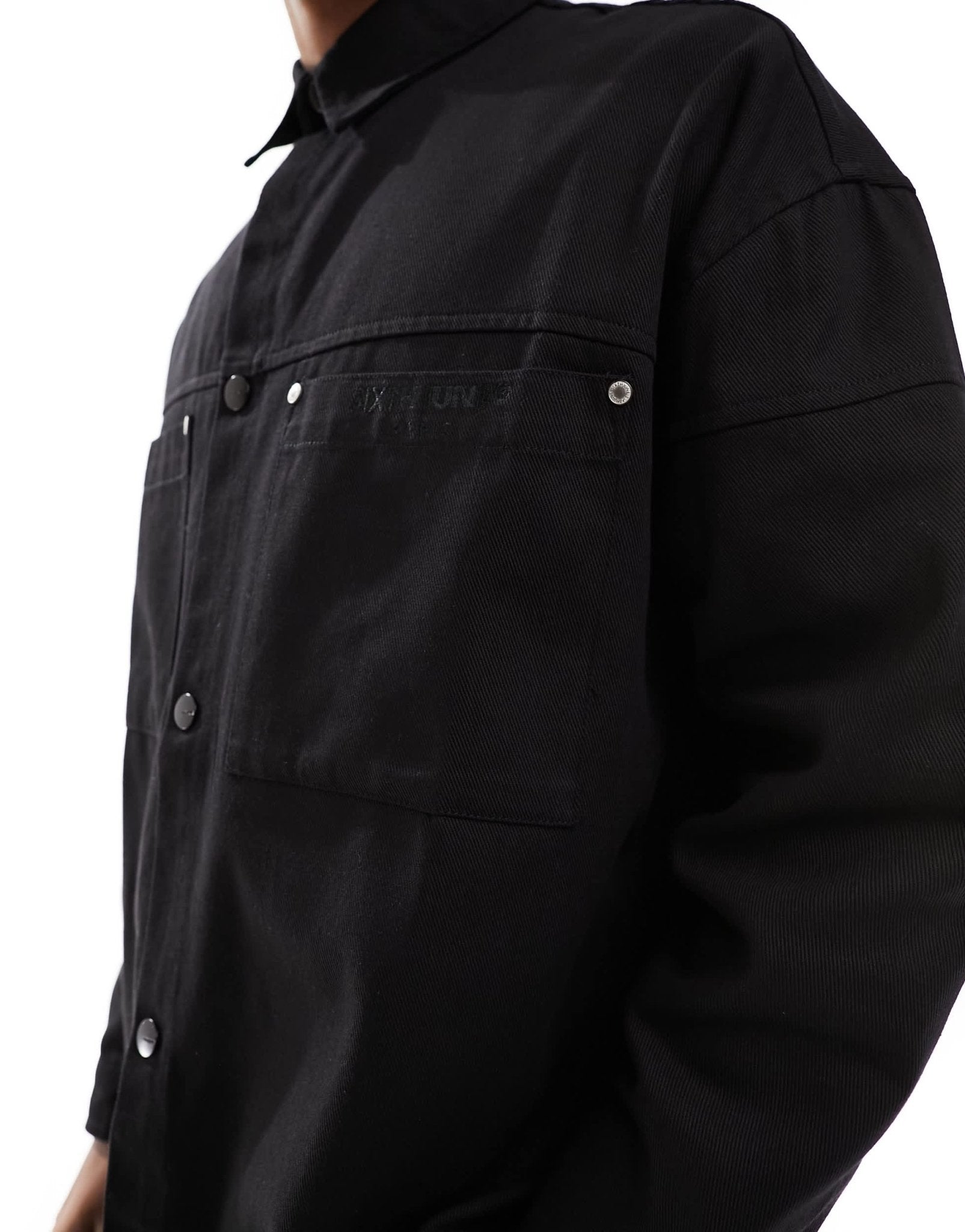 Sixth June co - ord carpenter shirt in black - ASOS Sample Sale EU Store