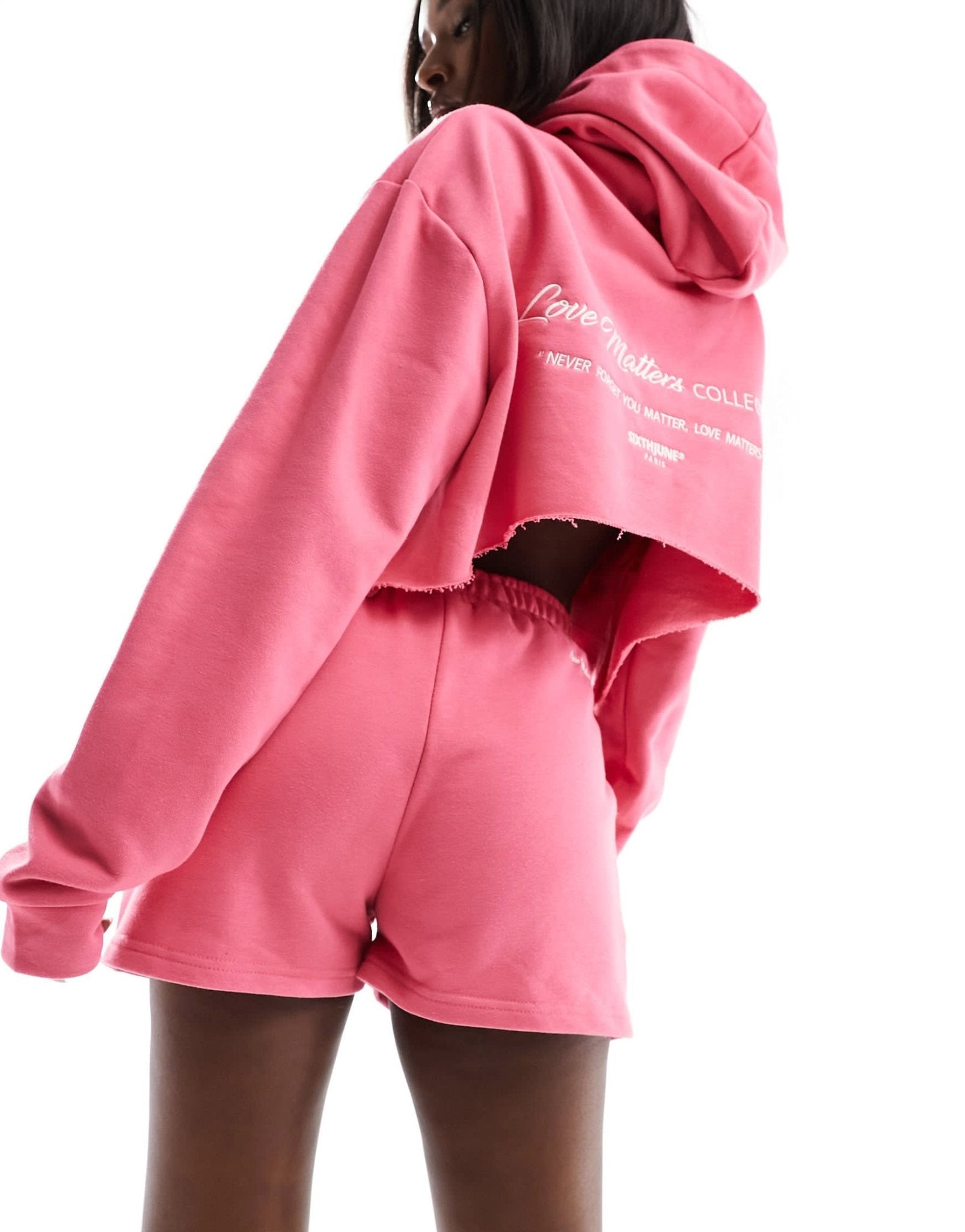 Sixth June co - ord jersey shorts in pink - ASOS Sample Sale EU Store