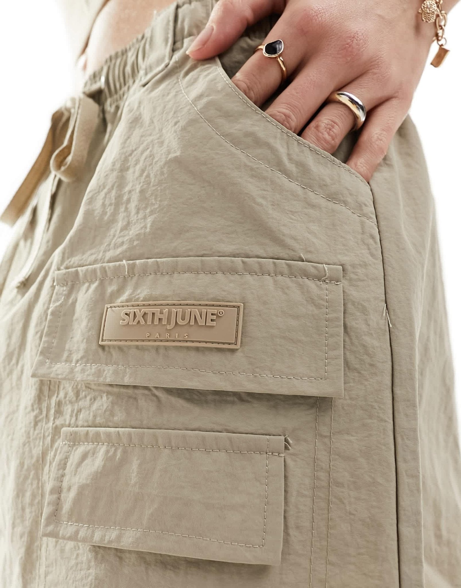 Sixth June co - ord mini skirt in beige - ASOS Sample Sale EU Store
