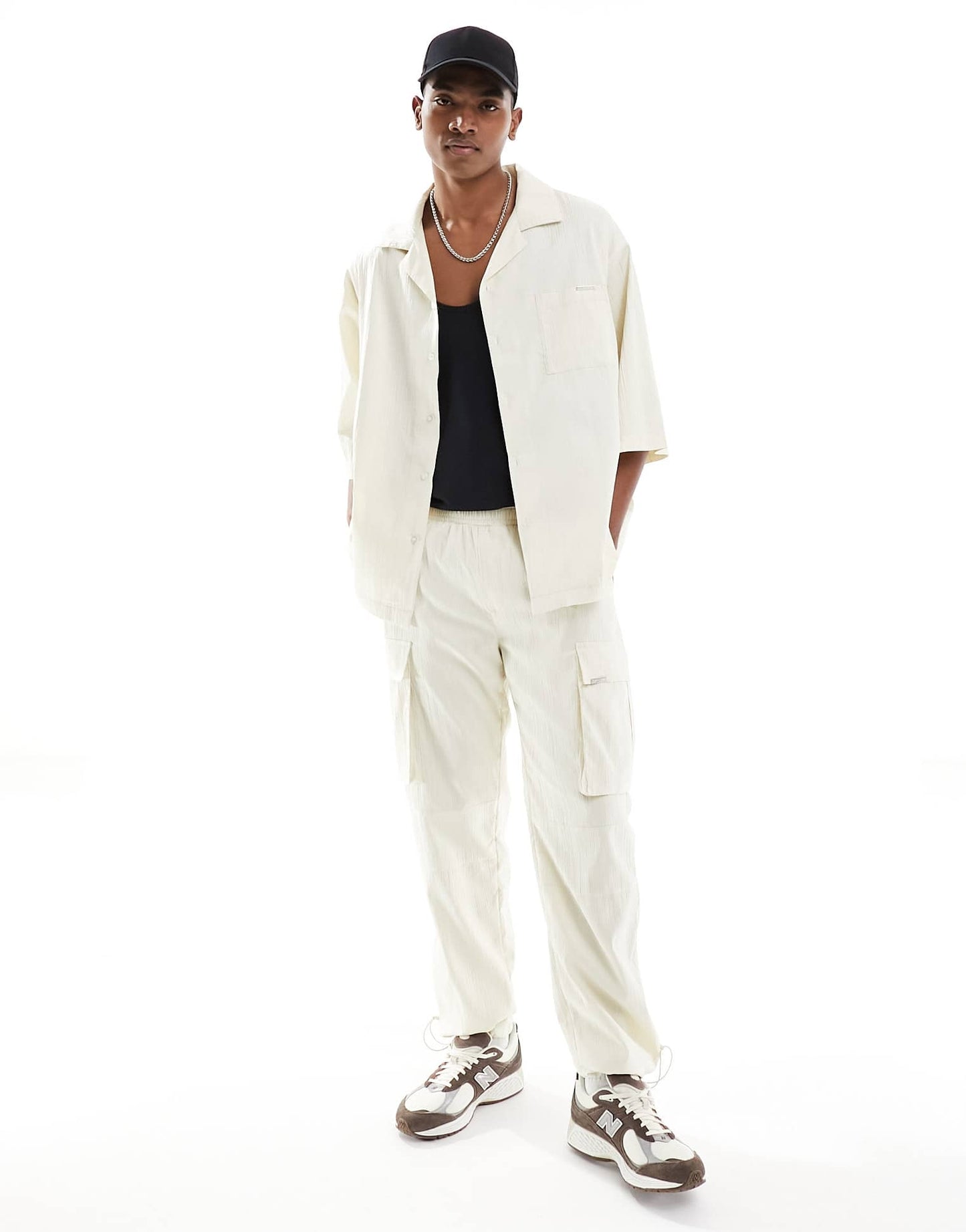 Sixth June co - ord textured cargos in beige - ASOS Sample Sale EU Store