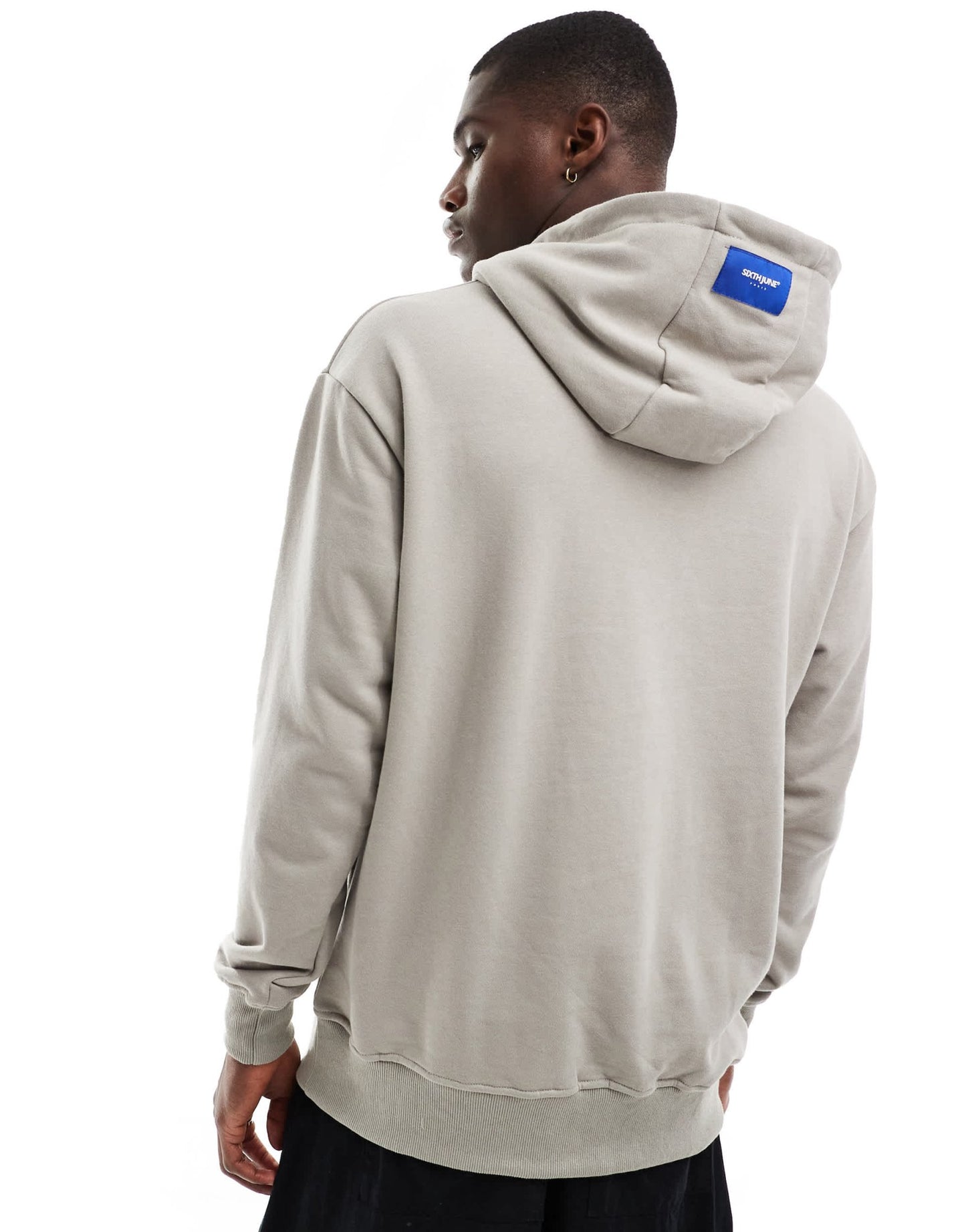 Sixth June freedom print hoodie in beige - ASOS Sample Sale EU Store