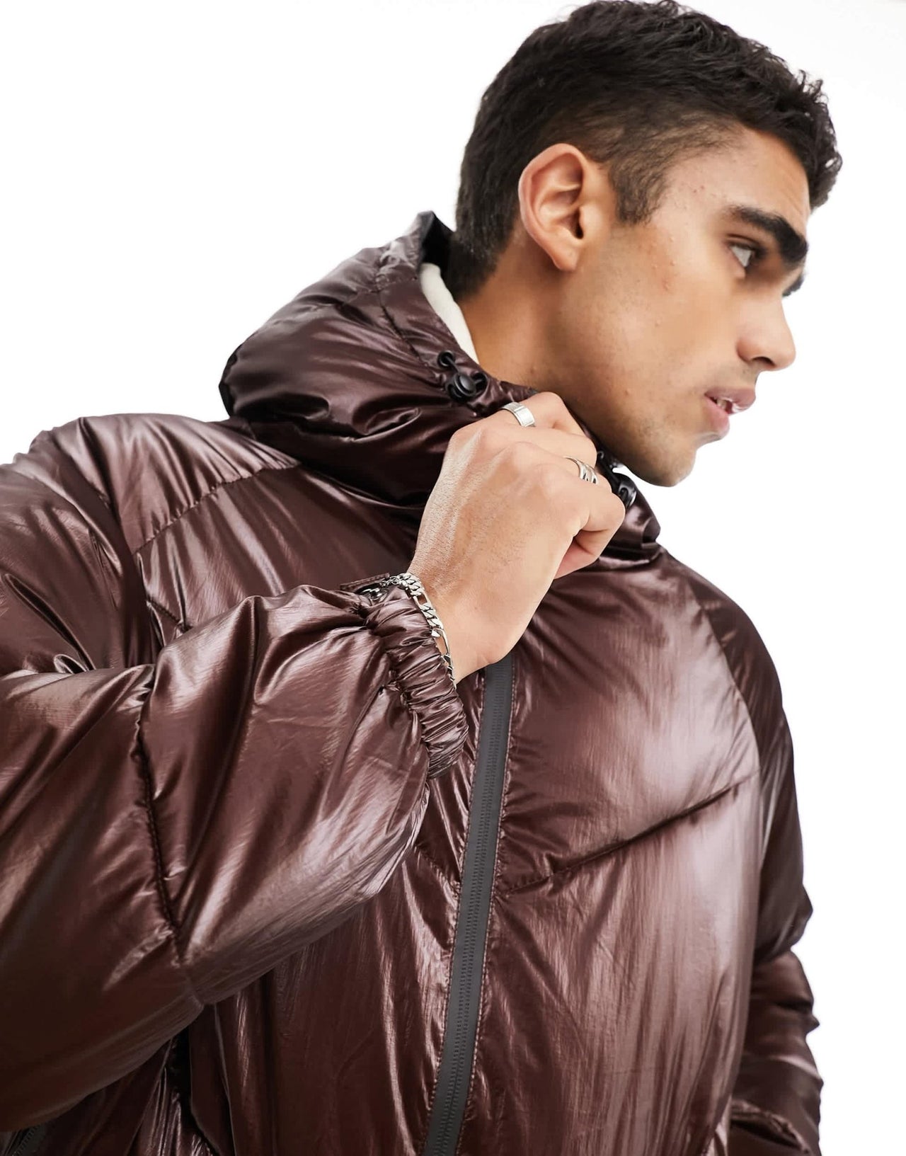 Sixth June padded jacket in brown - ASOS Sample Sale EU Store