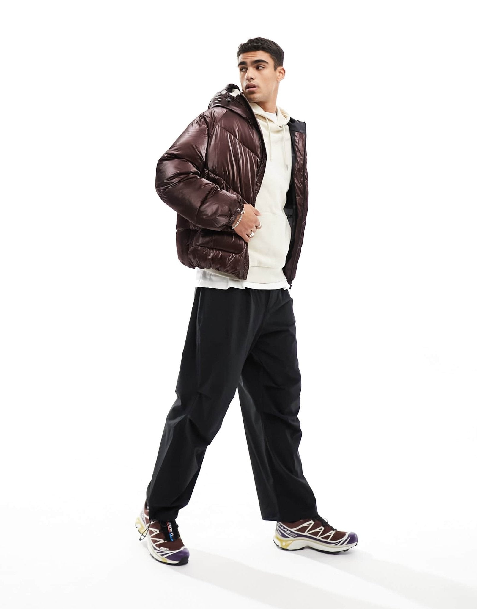 Sixth June padded jacket in brown - ASOS Sample Sale EU Store