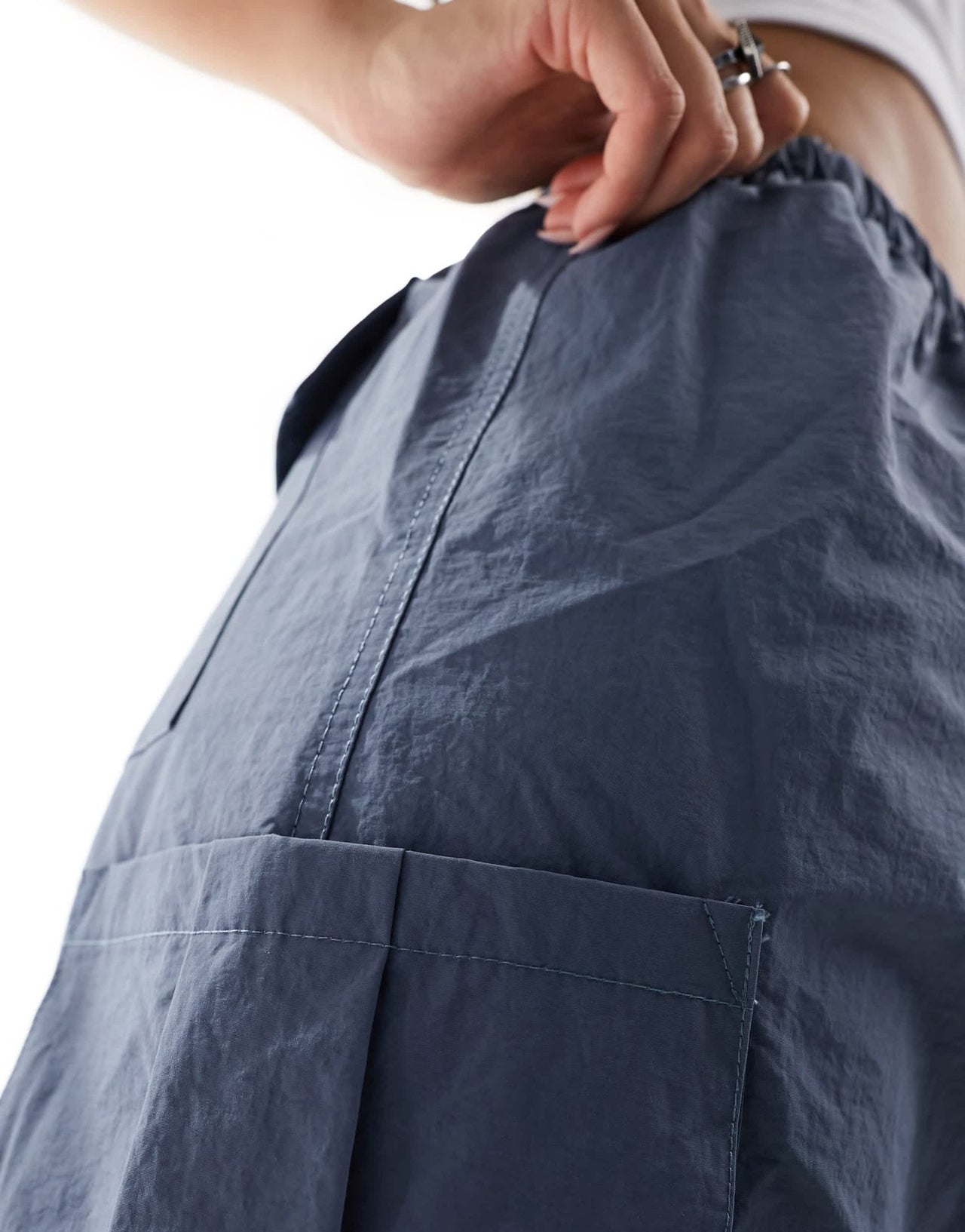 Sixth June parachute cargo skirt in blue/grey - ASOS Sample Sale EU Store