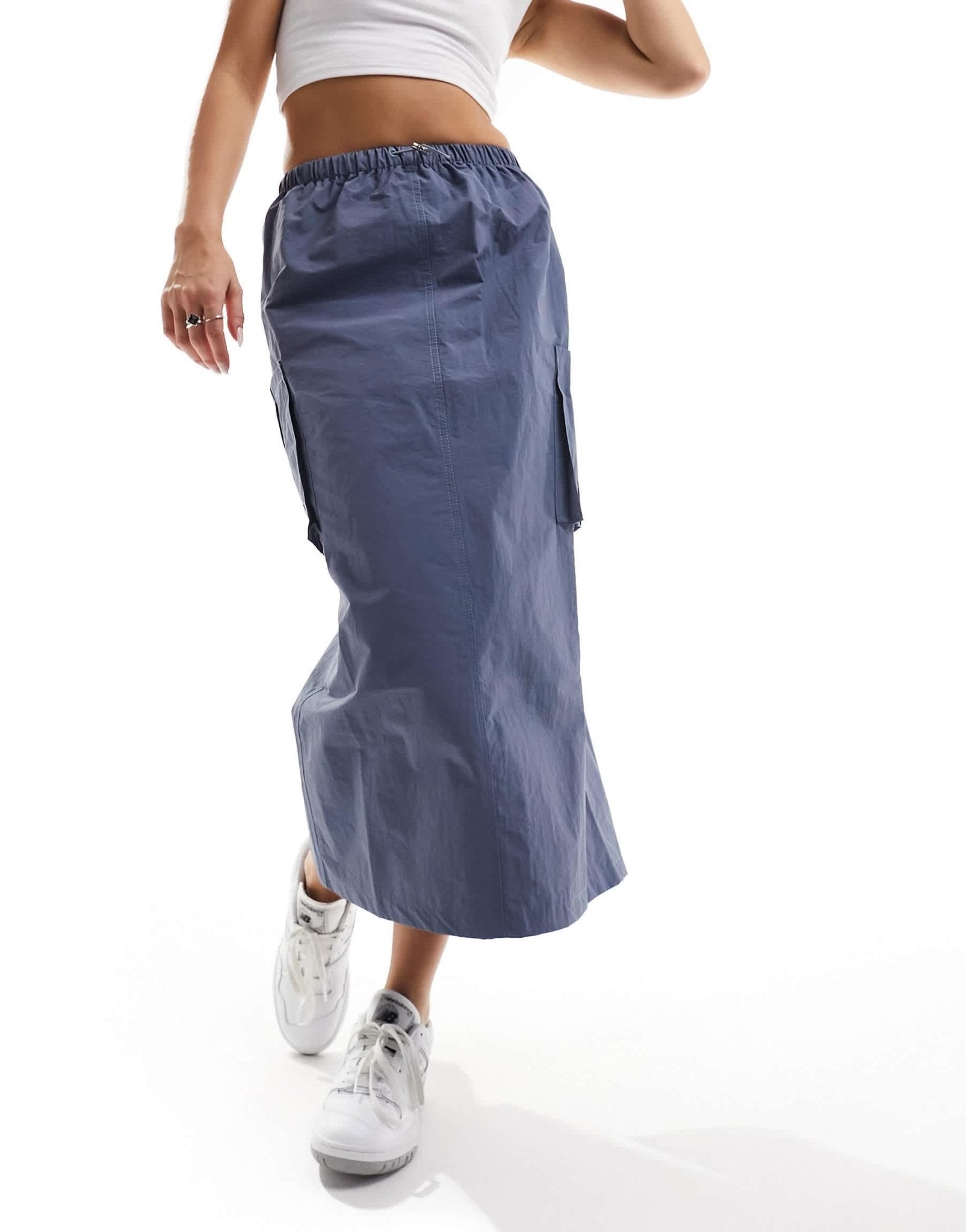 Sixth June parachute cargo skirt in blue/grey - ASOS Sample Sale EU Store