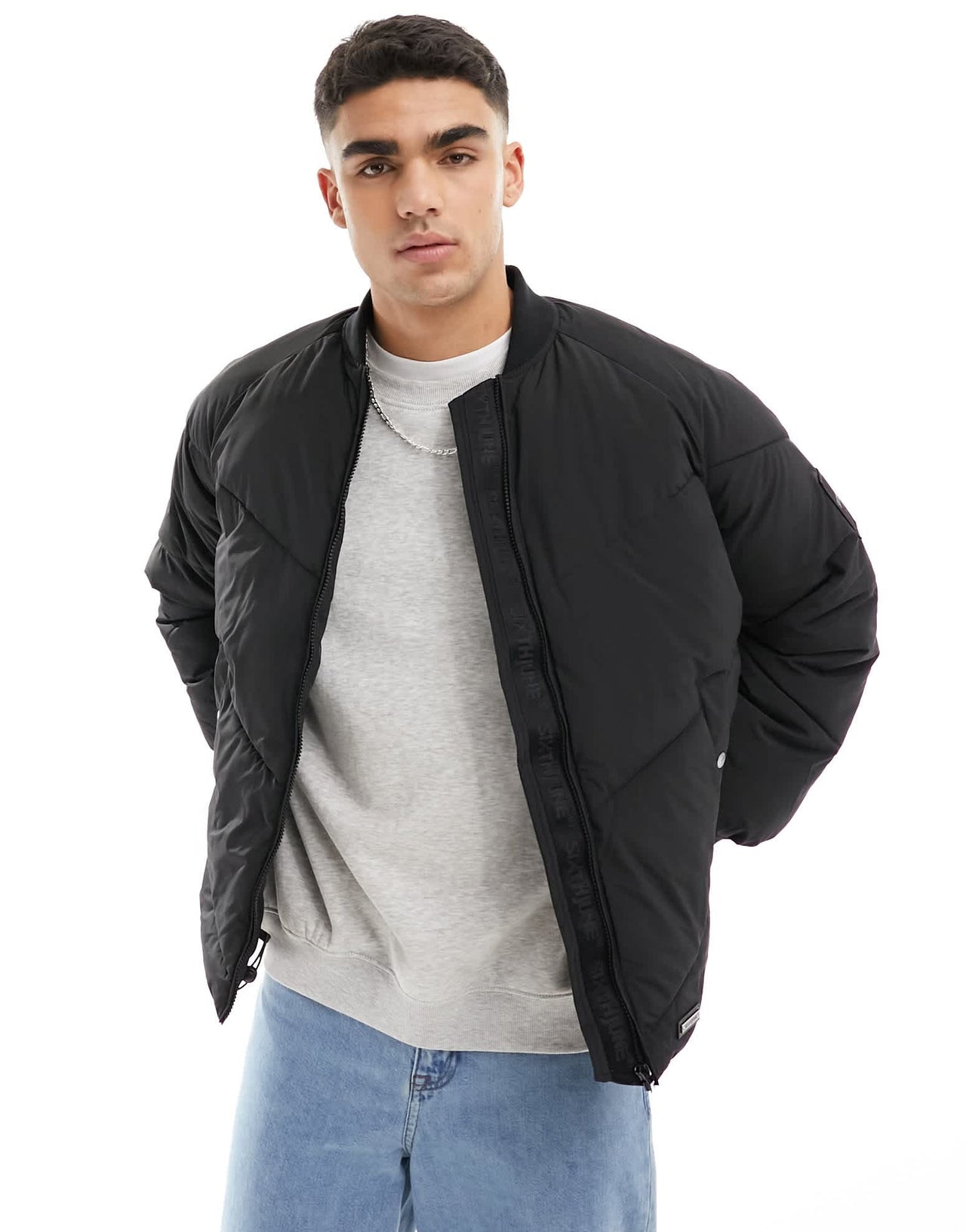 Sixth June puffer jacket in black - ASOS Sample Sale EU Store