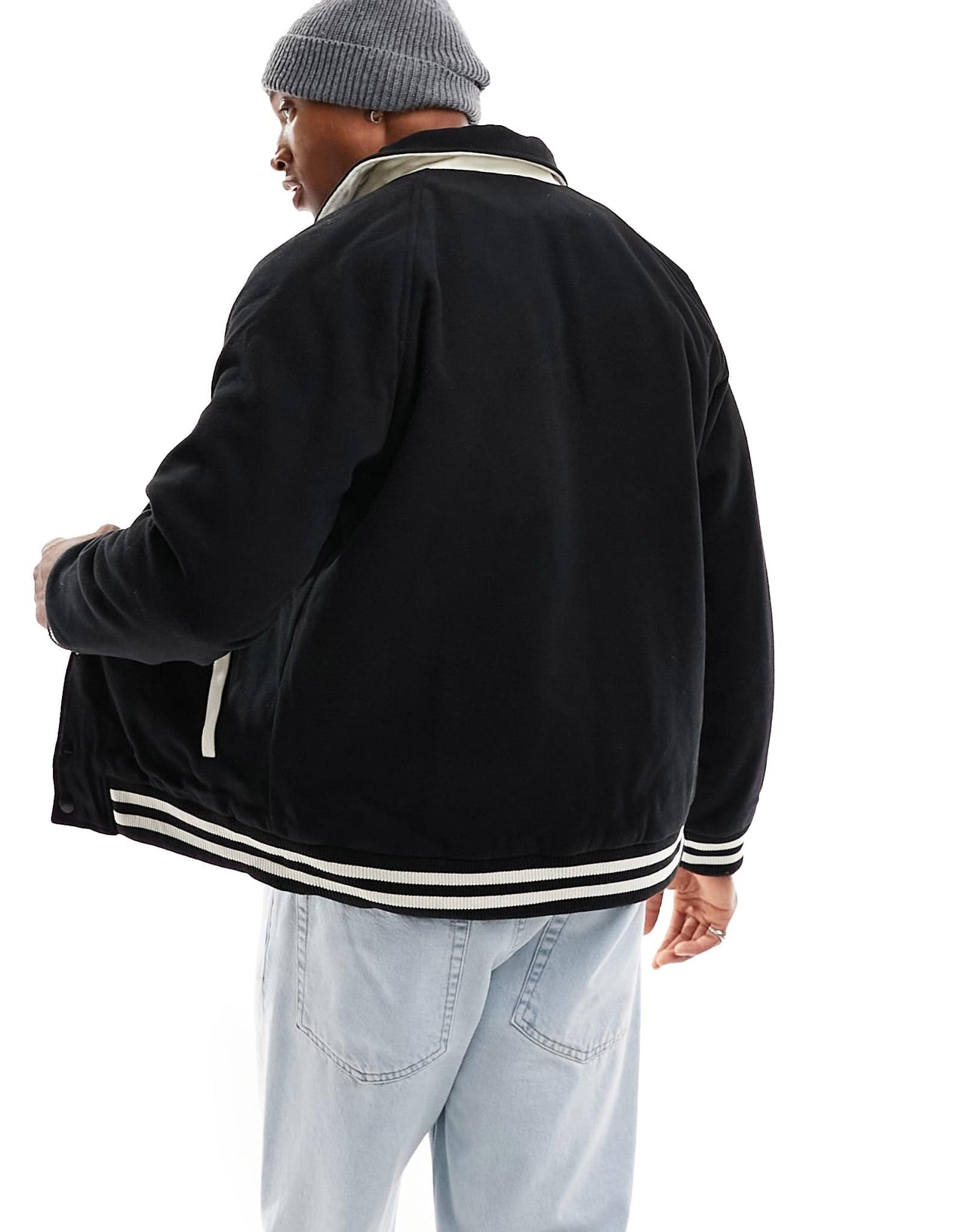 Sixth June varisty jacket in black - ASOS Sample Sale EU Store
