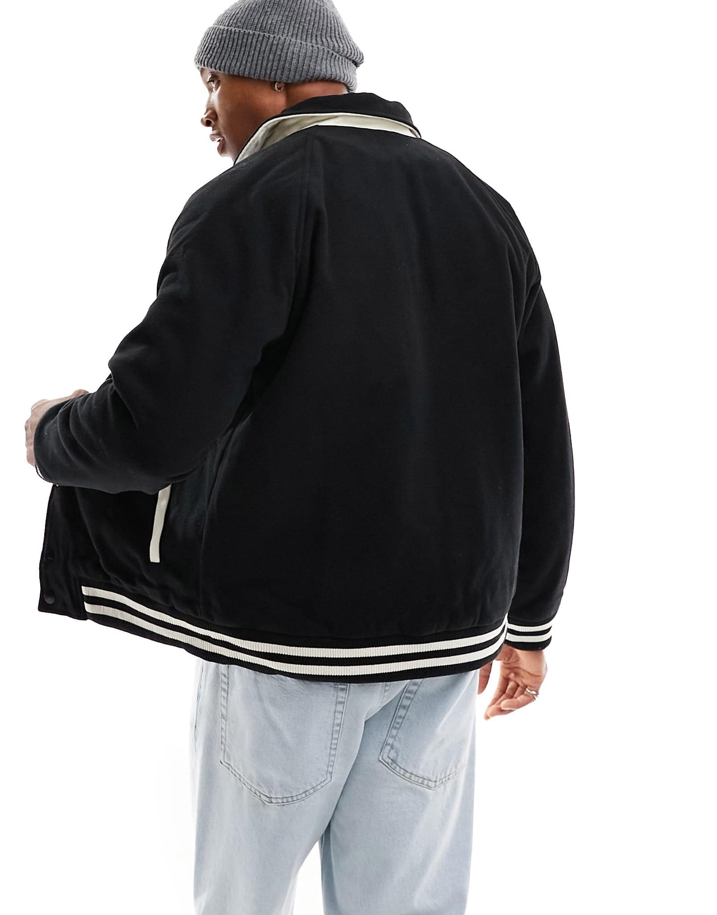 Sixth June varisty jacket in black - ASOS Sample Sale EU Store