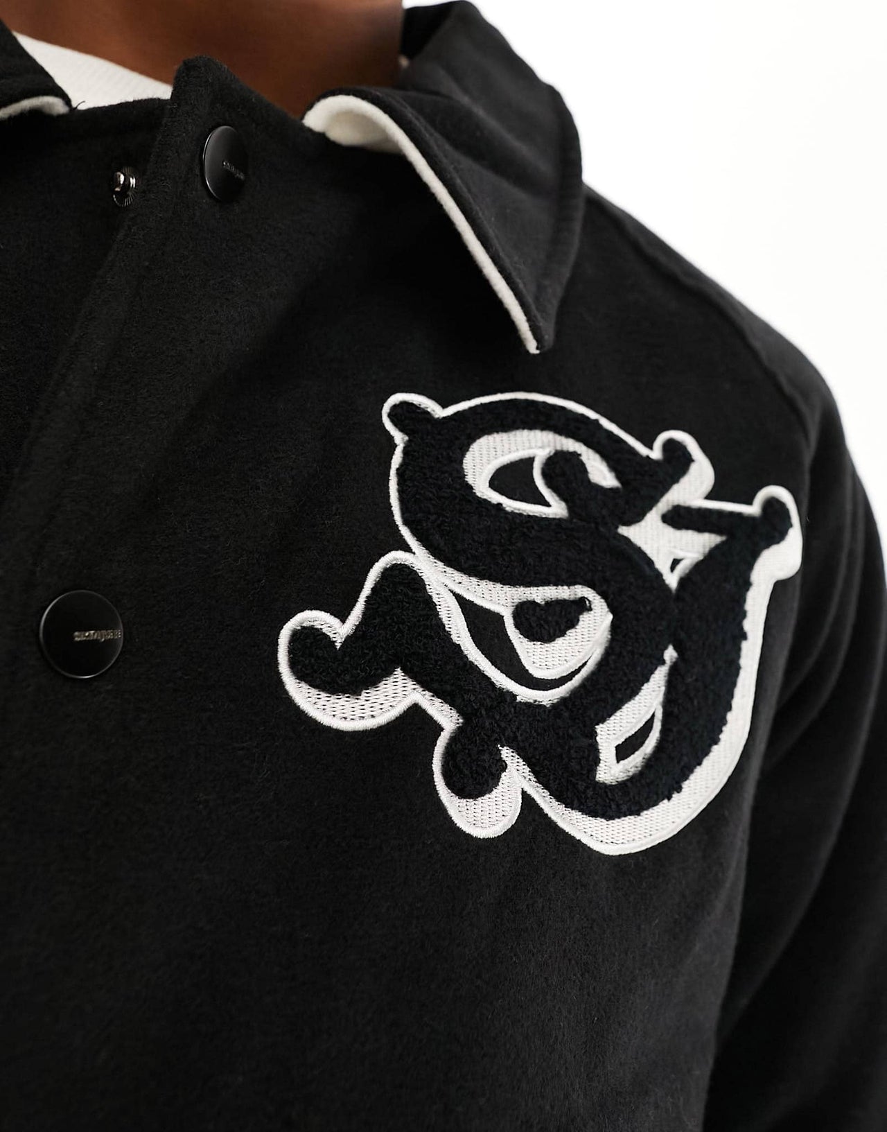 Sixth June varisty jacket in black - ASOS Sample Sale EU Store