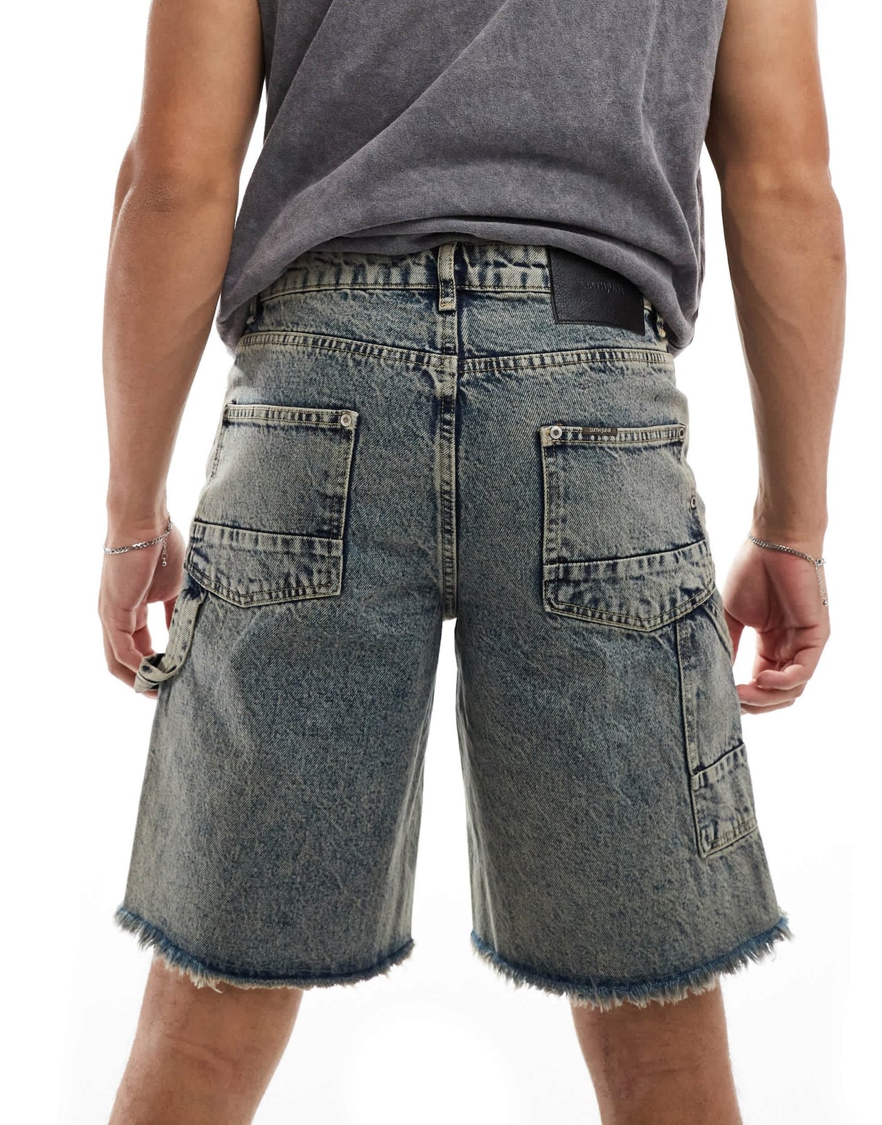 Sixth June worker denim shorts in mid blue - ASOS Sample Sale EU Store