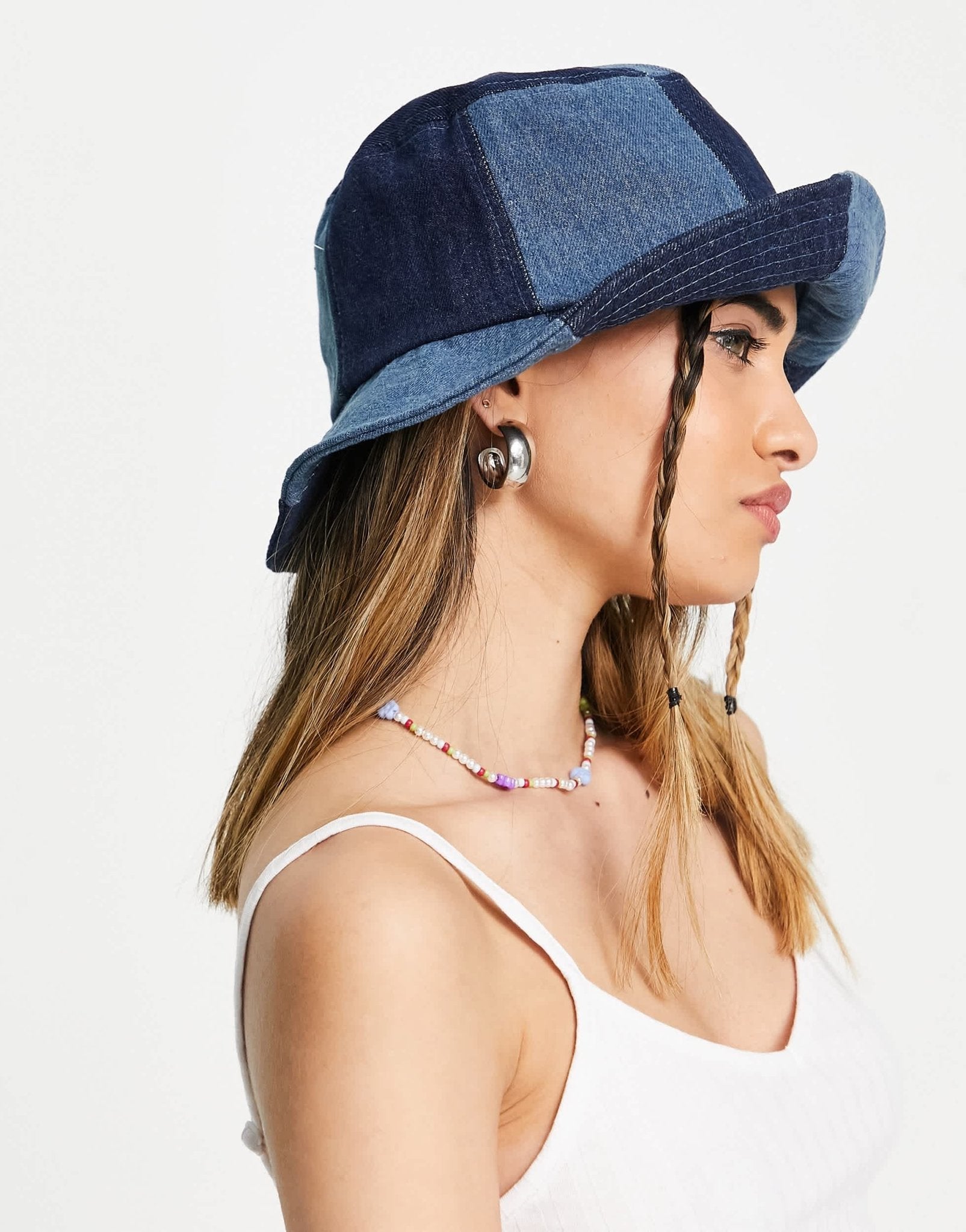 Skinnydip bucket hat in denim patchwork - ASOS Sample Sale EU Store