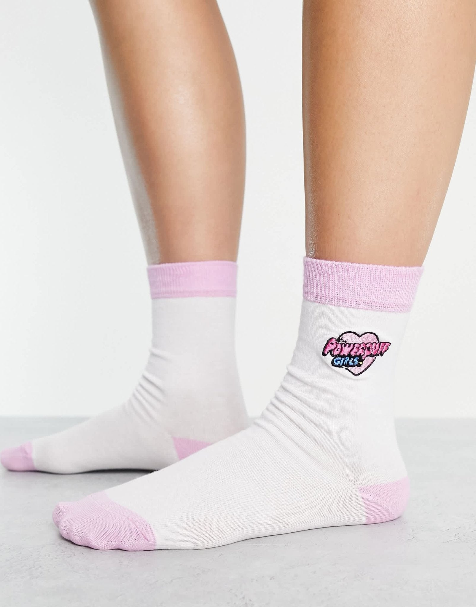 Skinnydip x Powerpuff Girls socks in pink and white - ASOS Sample Sale EU Store