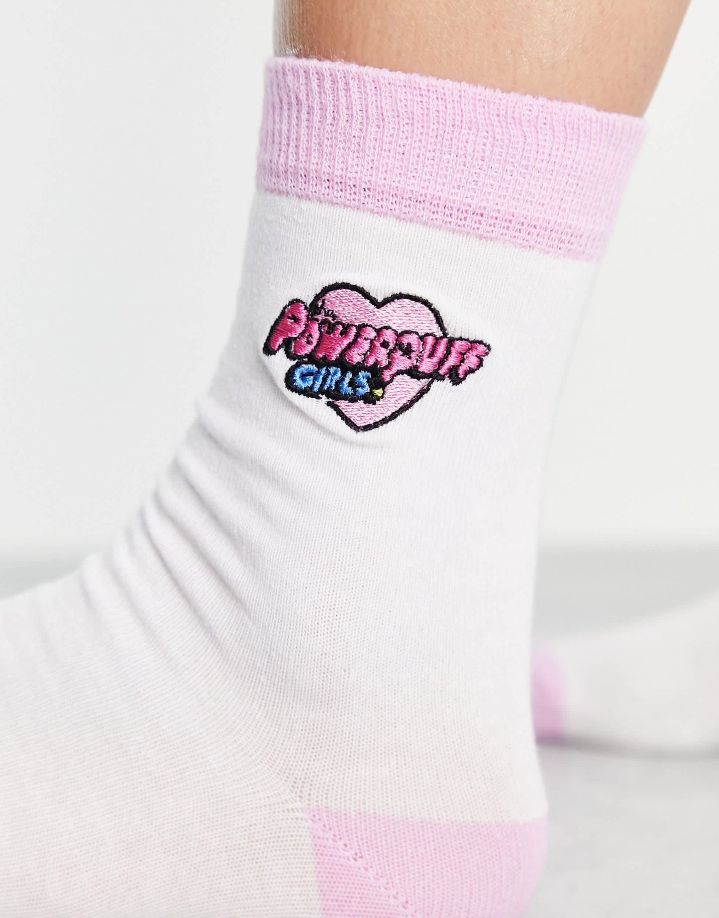 Skinnydip x Powerpuff Girls socks in pink and white - ASOS Sample Sale EU Store