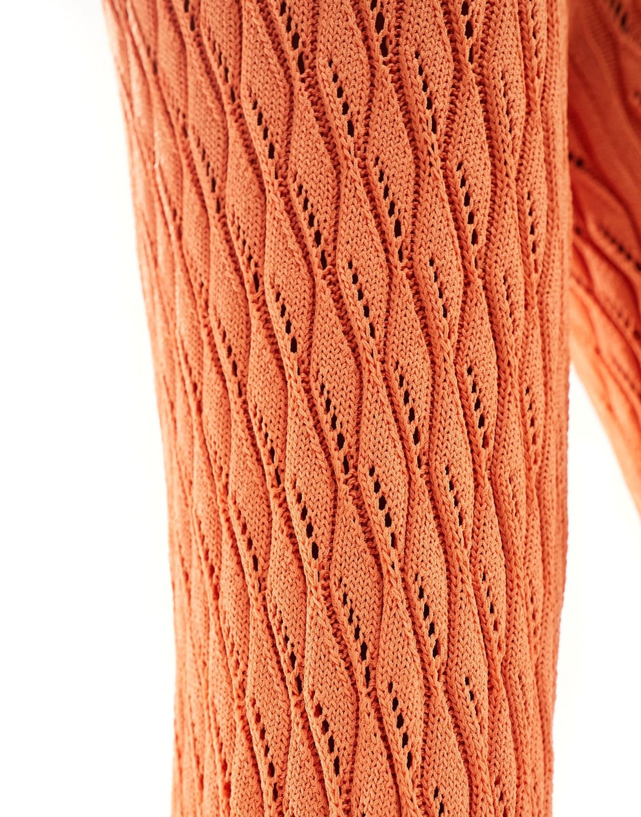 SNDYS crochet flared trouser co - ord in orange - ASOS Sample Sale EU Store