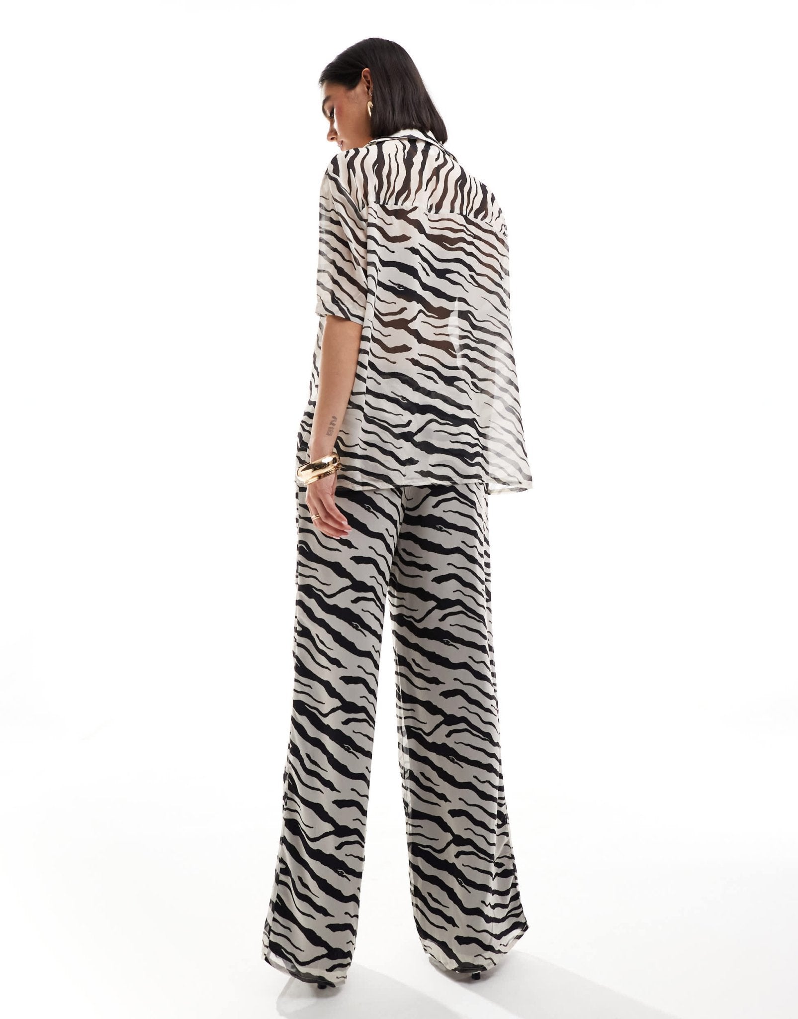 SNDYS trouser co - ord in zebra print - ASOS Sample Sale EU Store