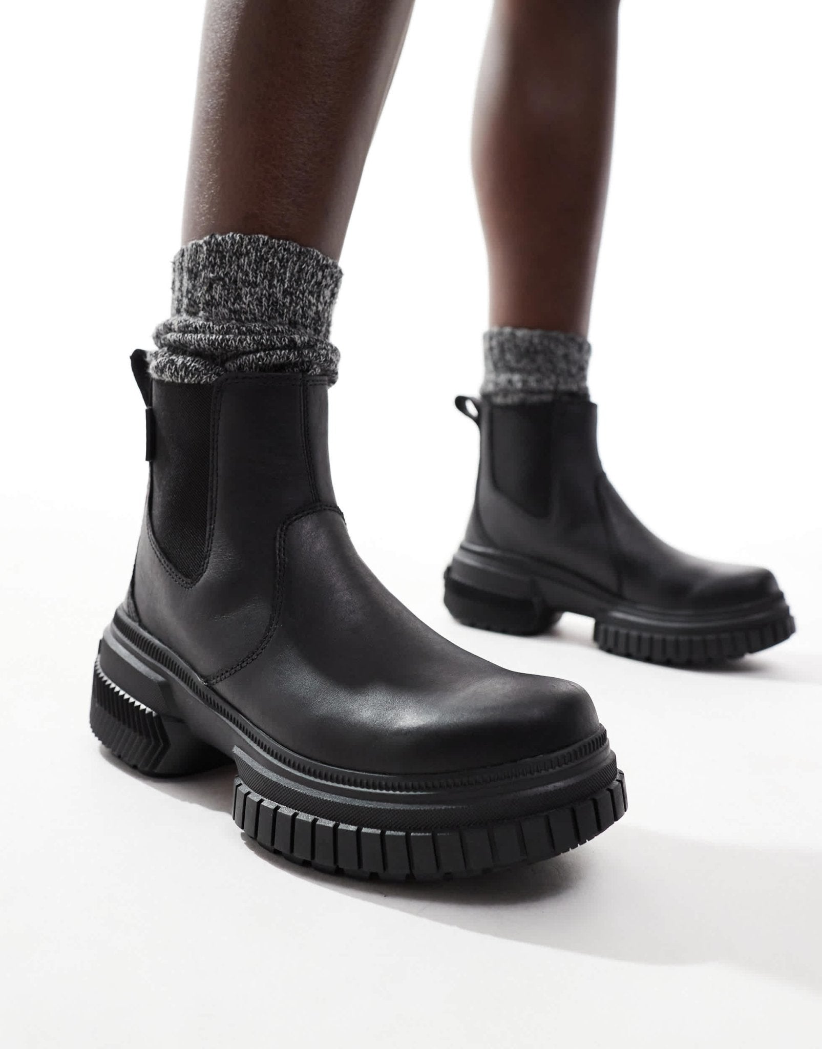 Sorel ONA AVE WP waterproof leather chelsea boots in black - ASOS Sample Sale EU Store