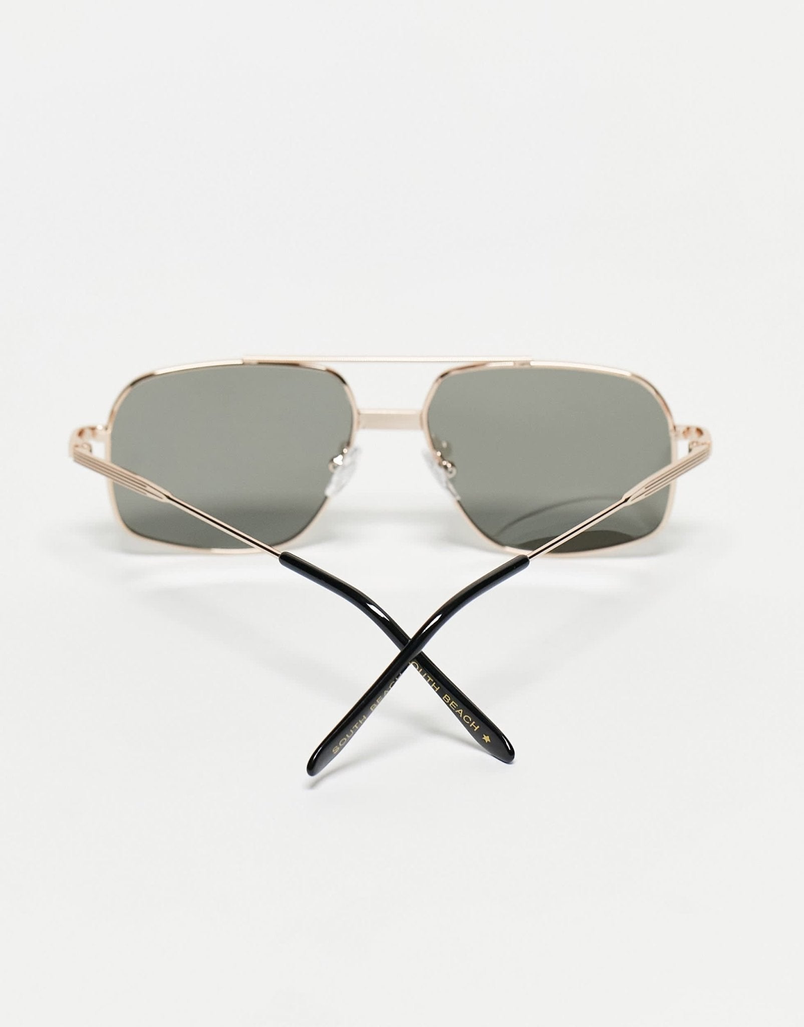 South Beach aviator metal sunglasses with polaroid lenses in silver - ASOS Sample Sale EU Store