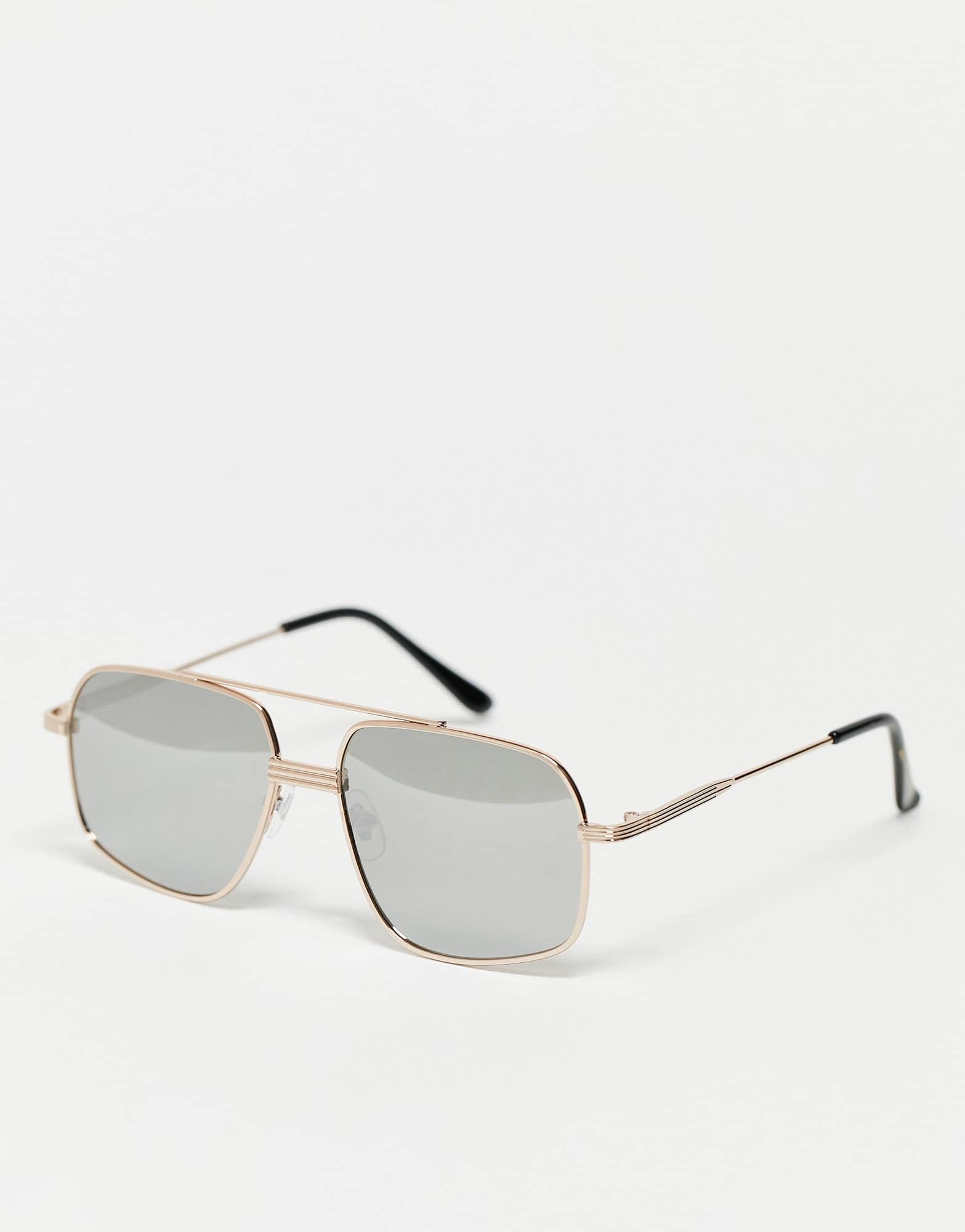 South Beach aviator metal sunglasses with polaroid lenses in silver - ASOS Sample Sale EU Store