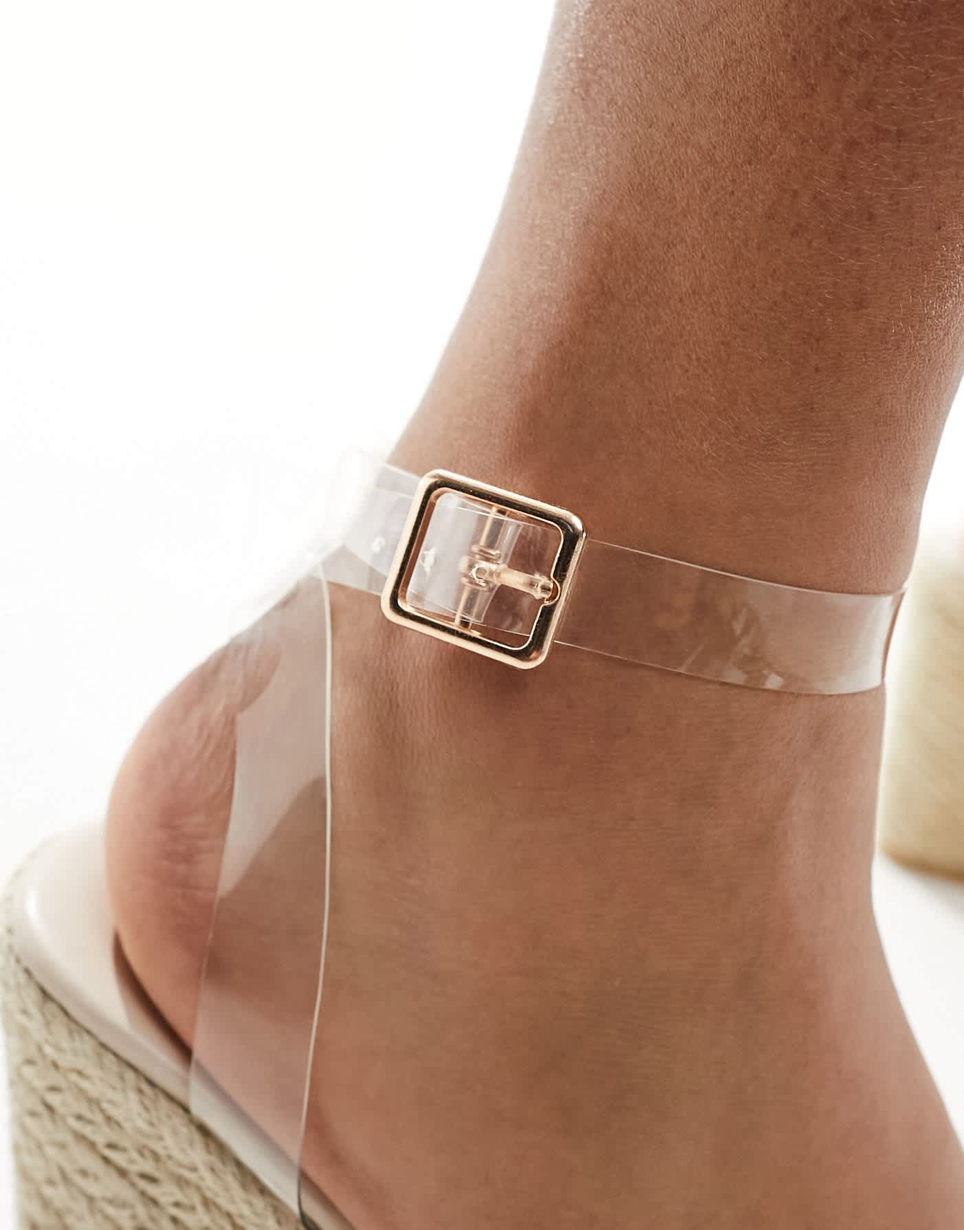 South Beach espadrille wedge sandals in clear - ASOS Sample Sale EU Store