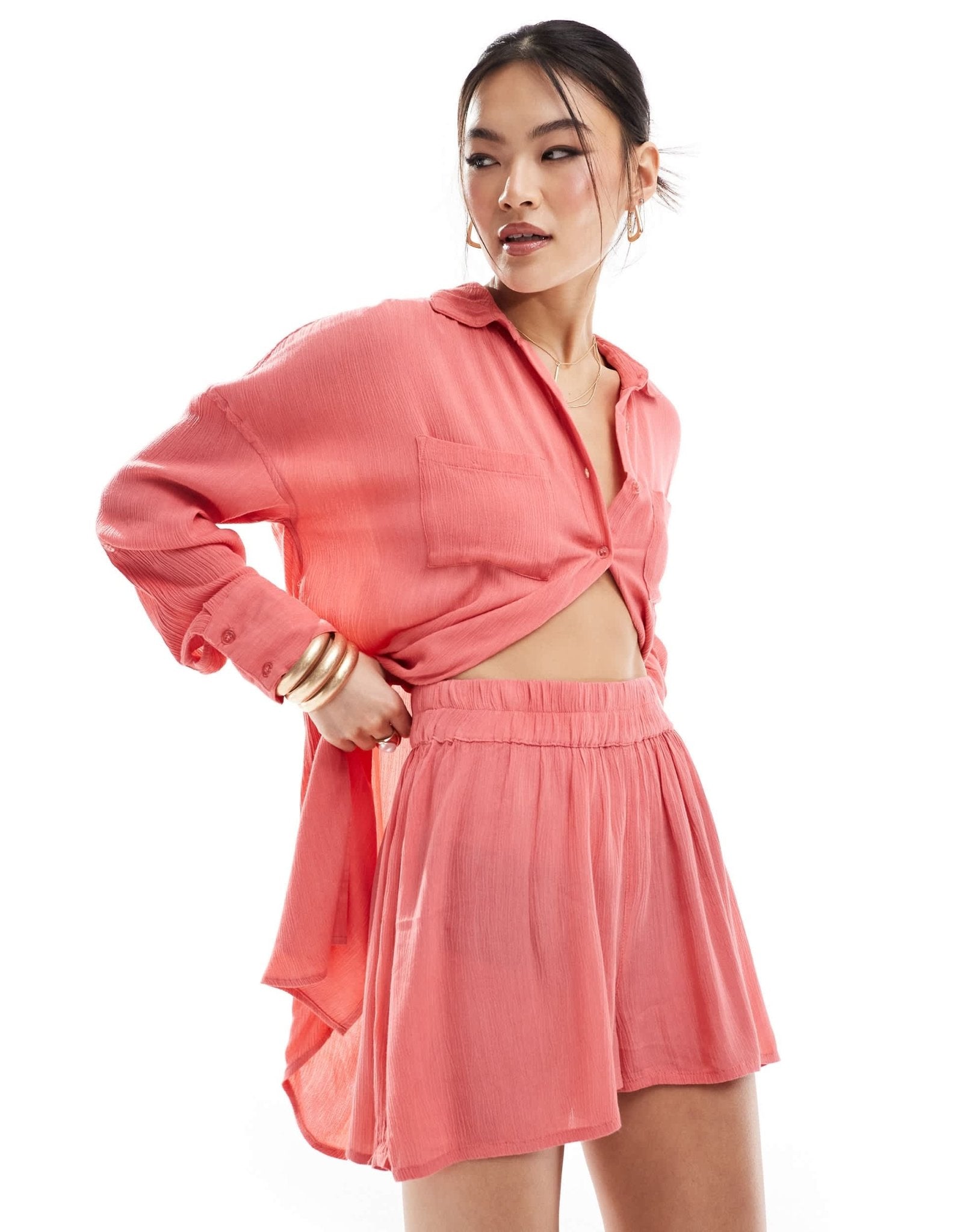 South Beach high waist beach short in watermelon - ASOS Sample Sale EU Store