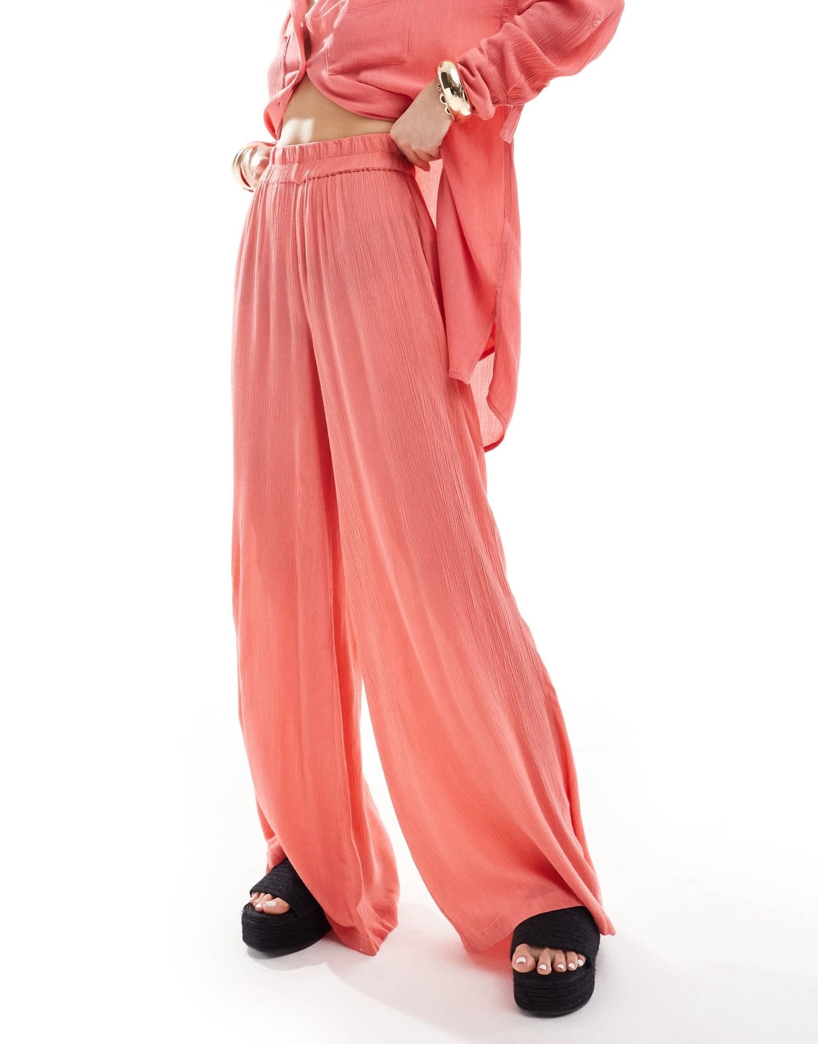 South Beach oversized beach trouser in watermelon - ASOS Sample Sale EU Store