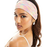 South Beach stripe jersey headband in multi