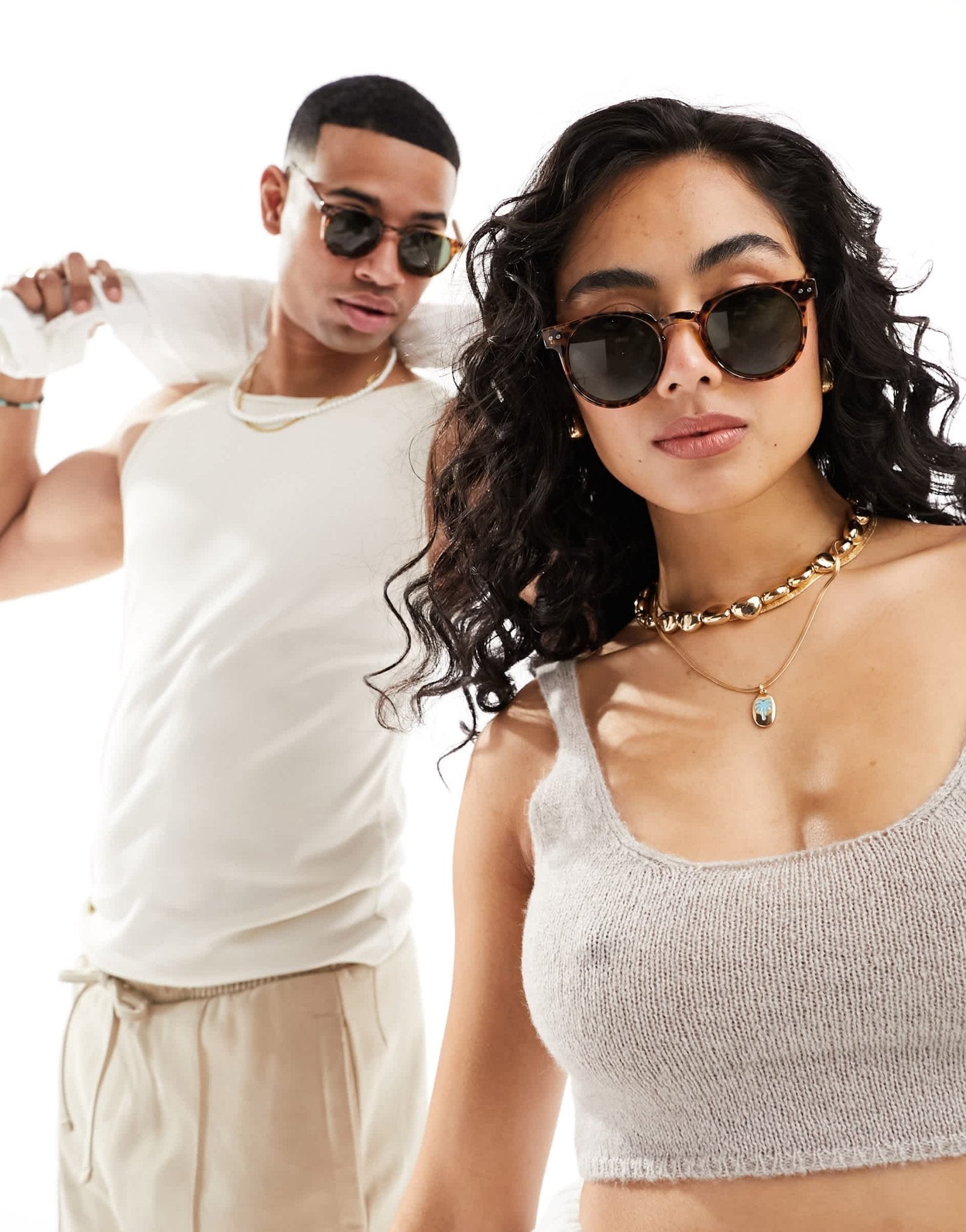 Spitfire teddy boy round sunglasses in tortoiseshell - ASOS Sample Sale EU Store