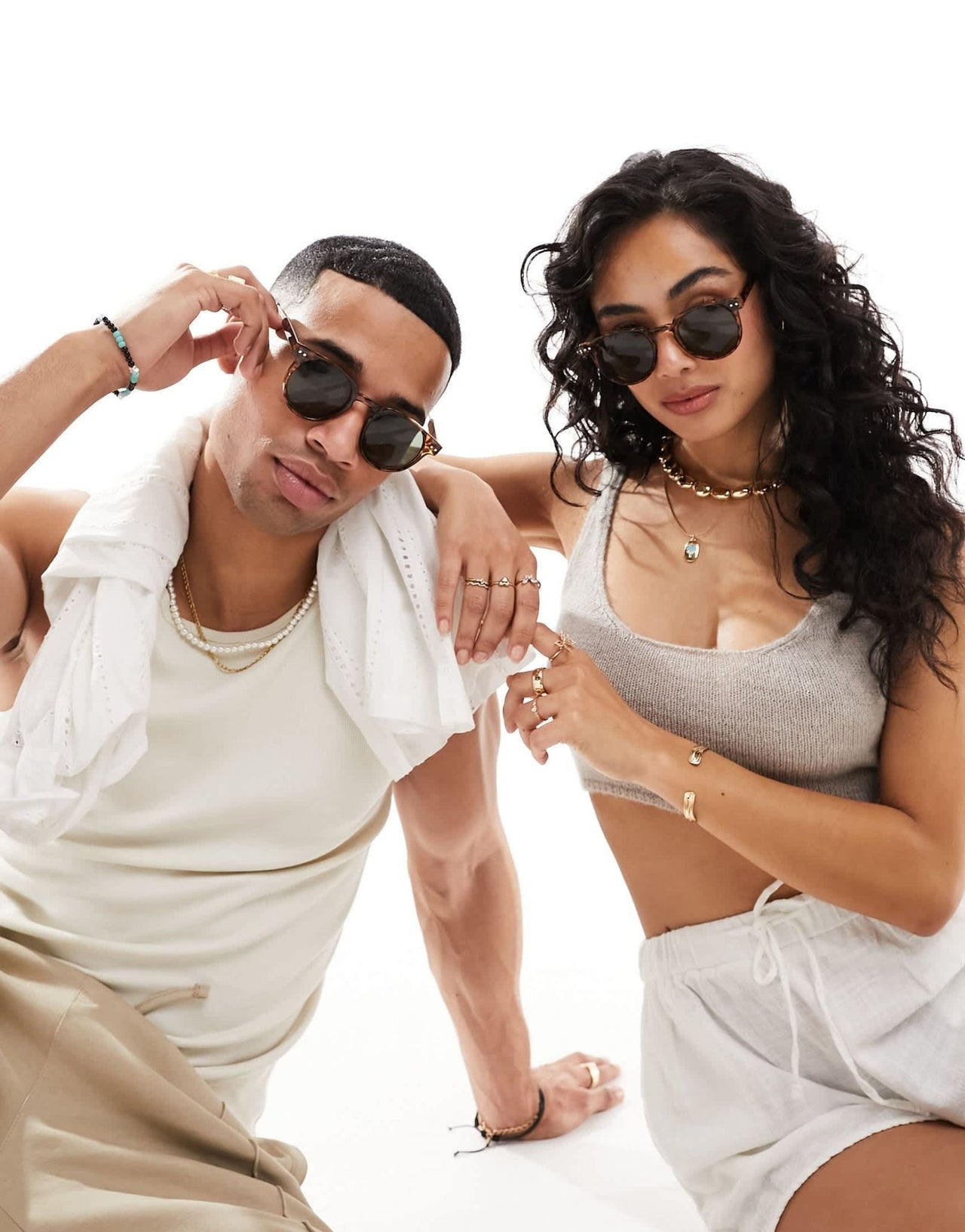 Spitfire teddy boy round sunglasses in tortoiseshell - ASOS Sample Sale EU Store