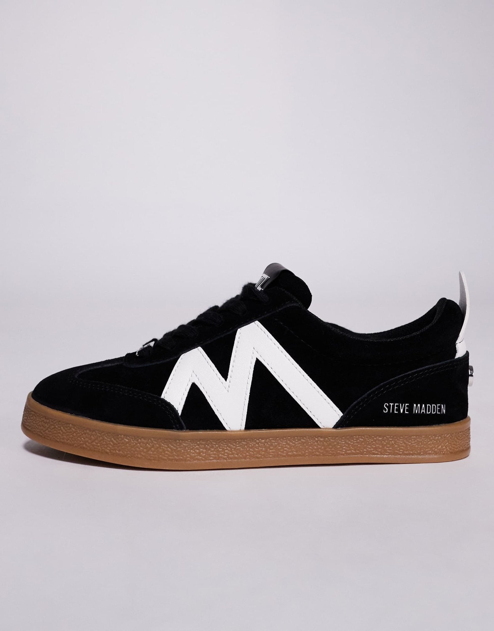 Steve Madden Degree lace up trainers in black and white - ASOS Sample Sale EU Store