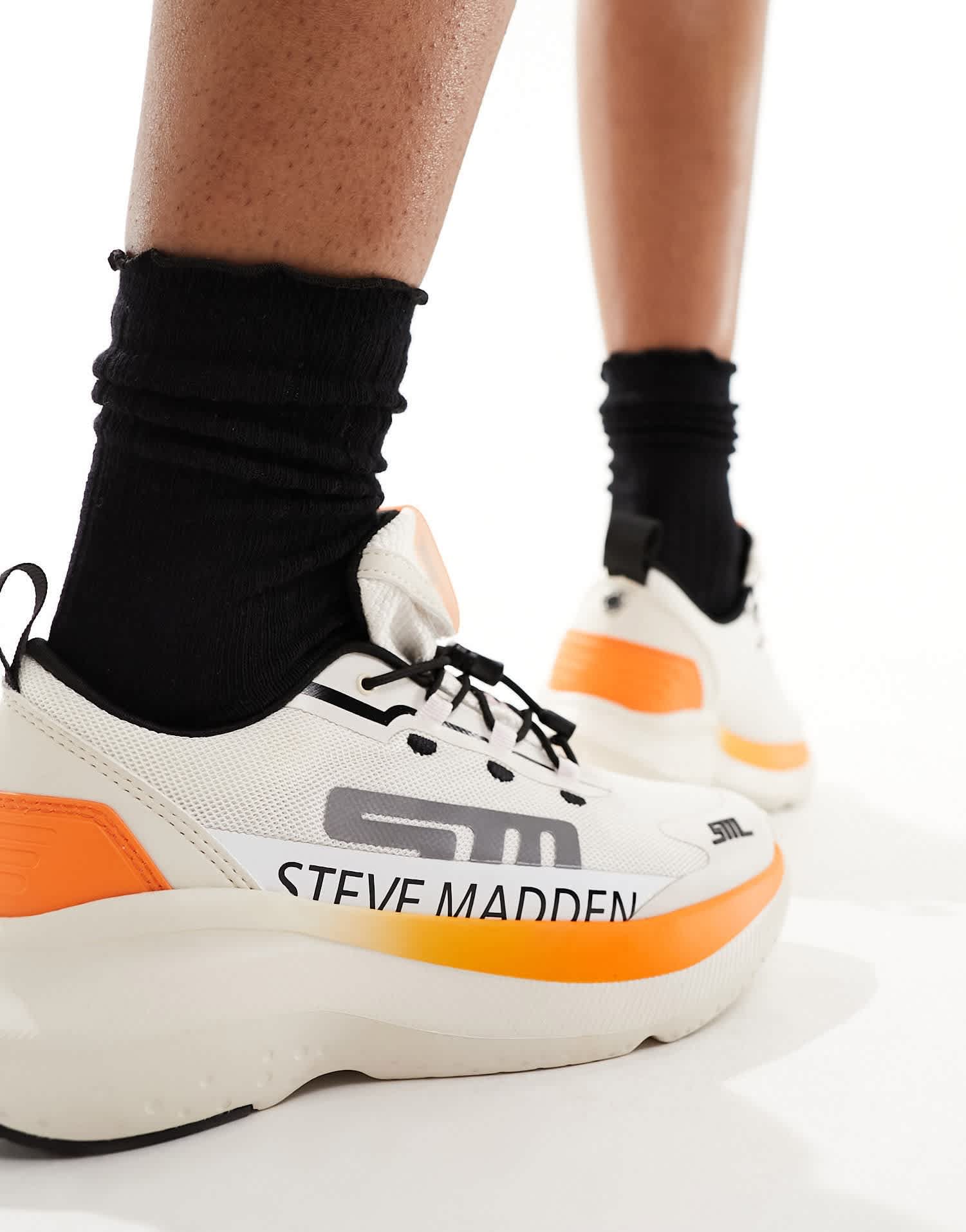 Steve Madden Elevate 2 trainer in orange and bone - ASOS Sample Sale EU Store