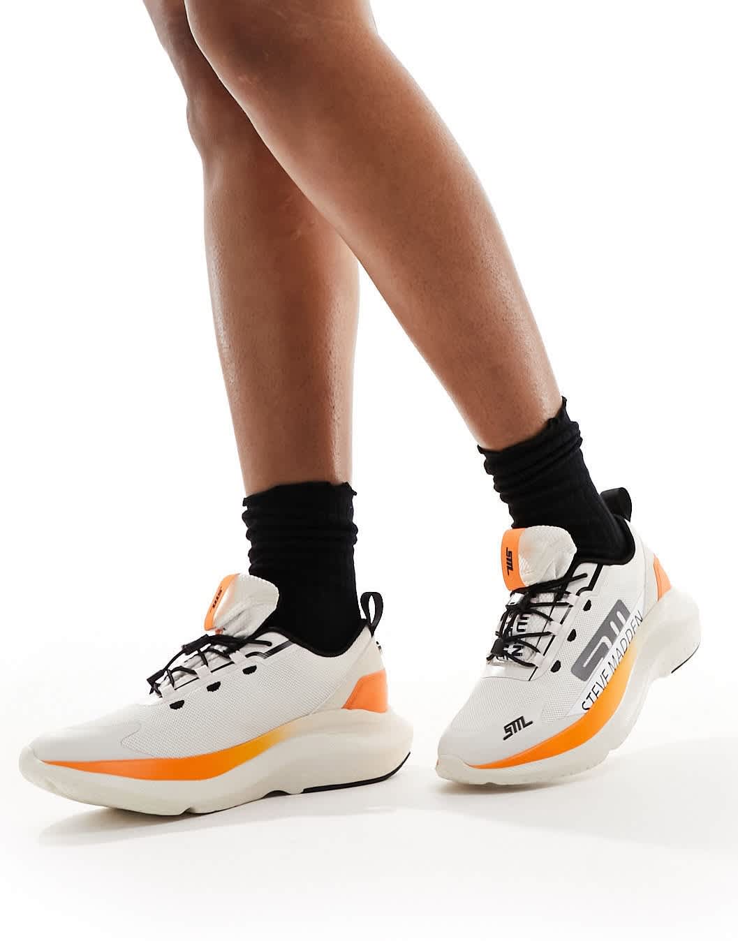 Steve Madden Elevate 2 trainer in orange and bone - ASOS Sample Sale EU Store