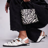 Steve Madden Gari buckle shoe in white