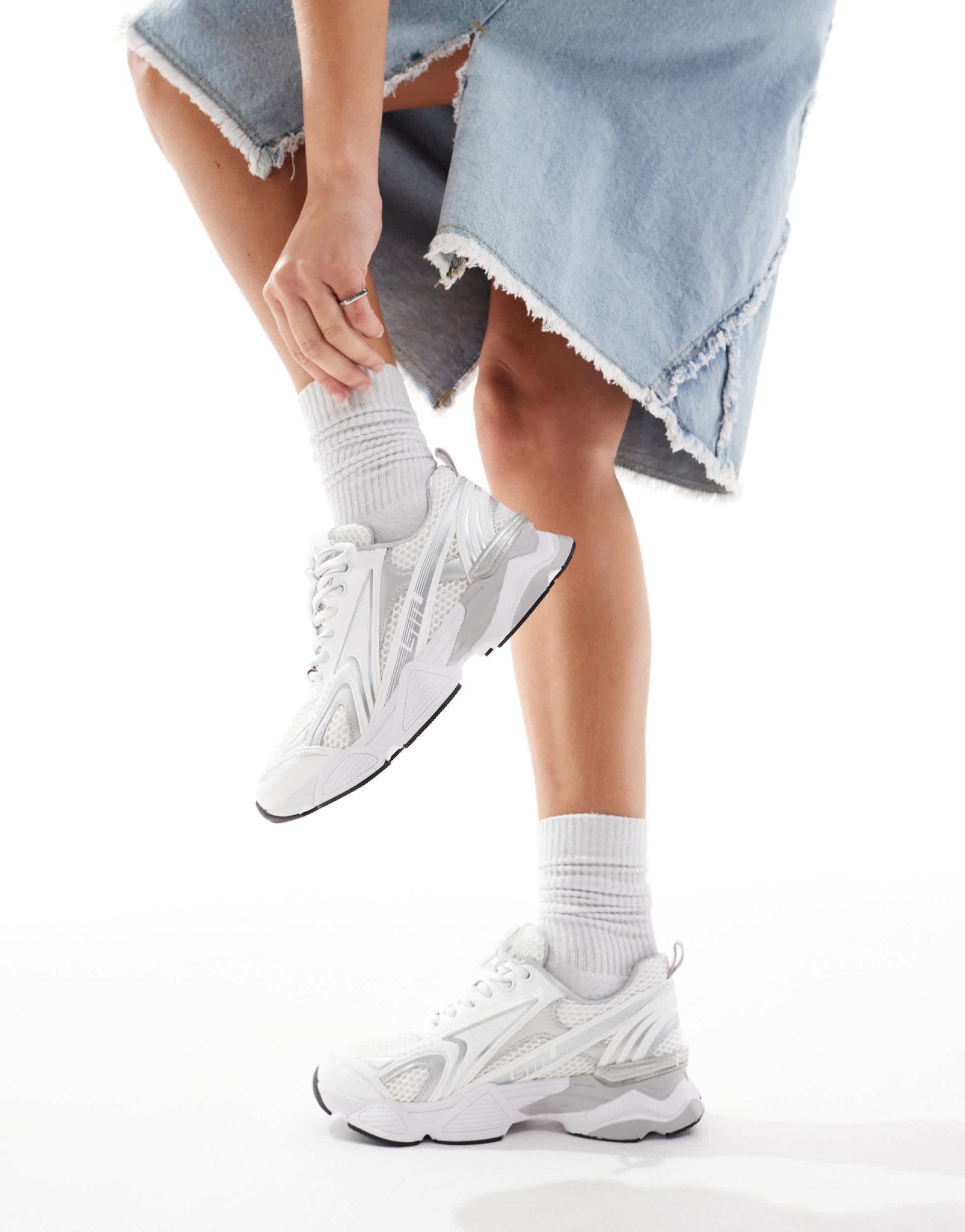 Steve Madden Speedster - E Trainers in White - ASOS Sample Sale EU Store