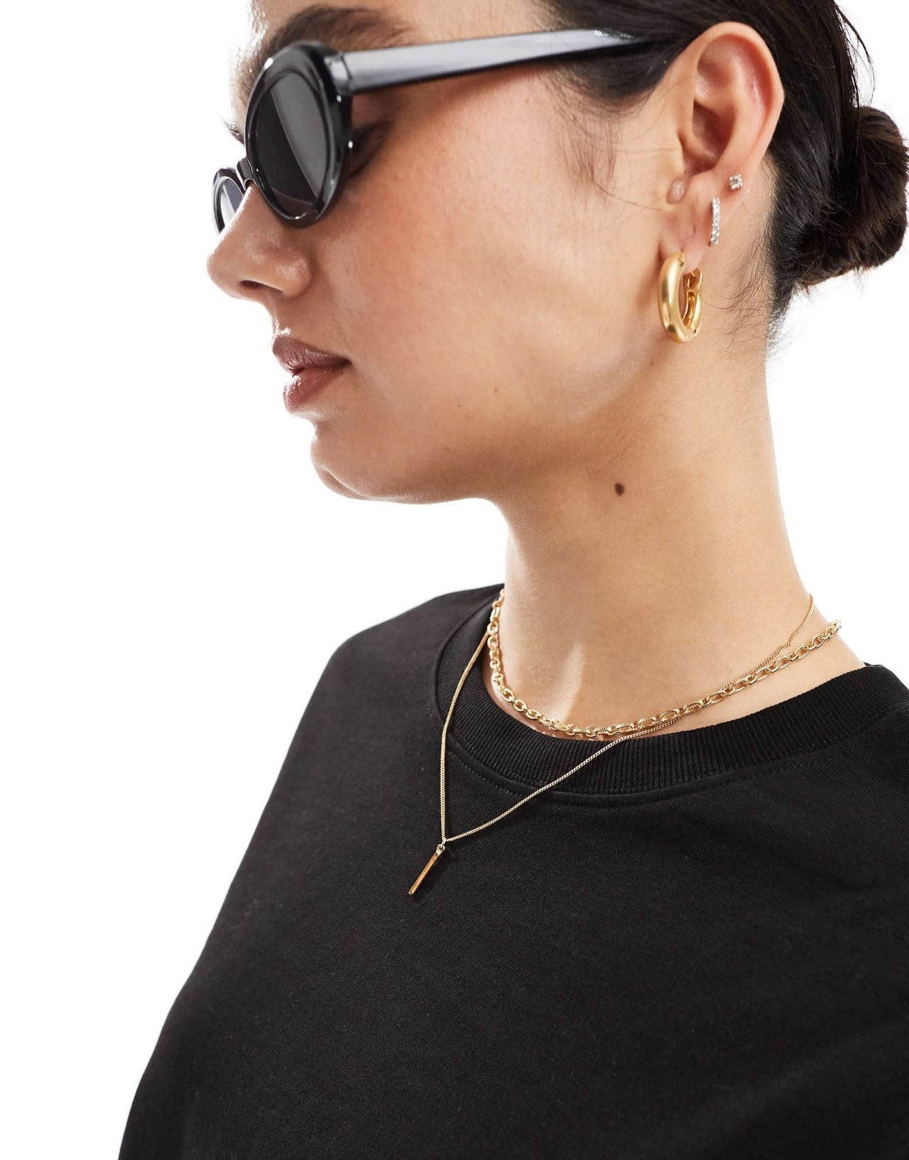 Stradivarius basic tee in black - ASOS Sample Sale EU Store